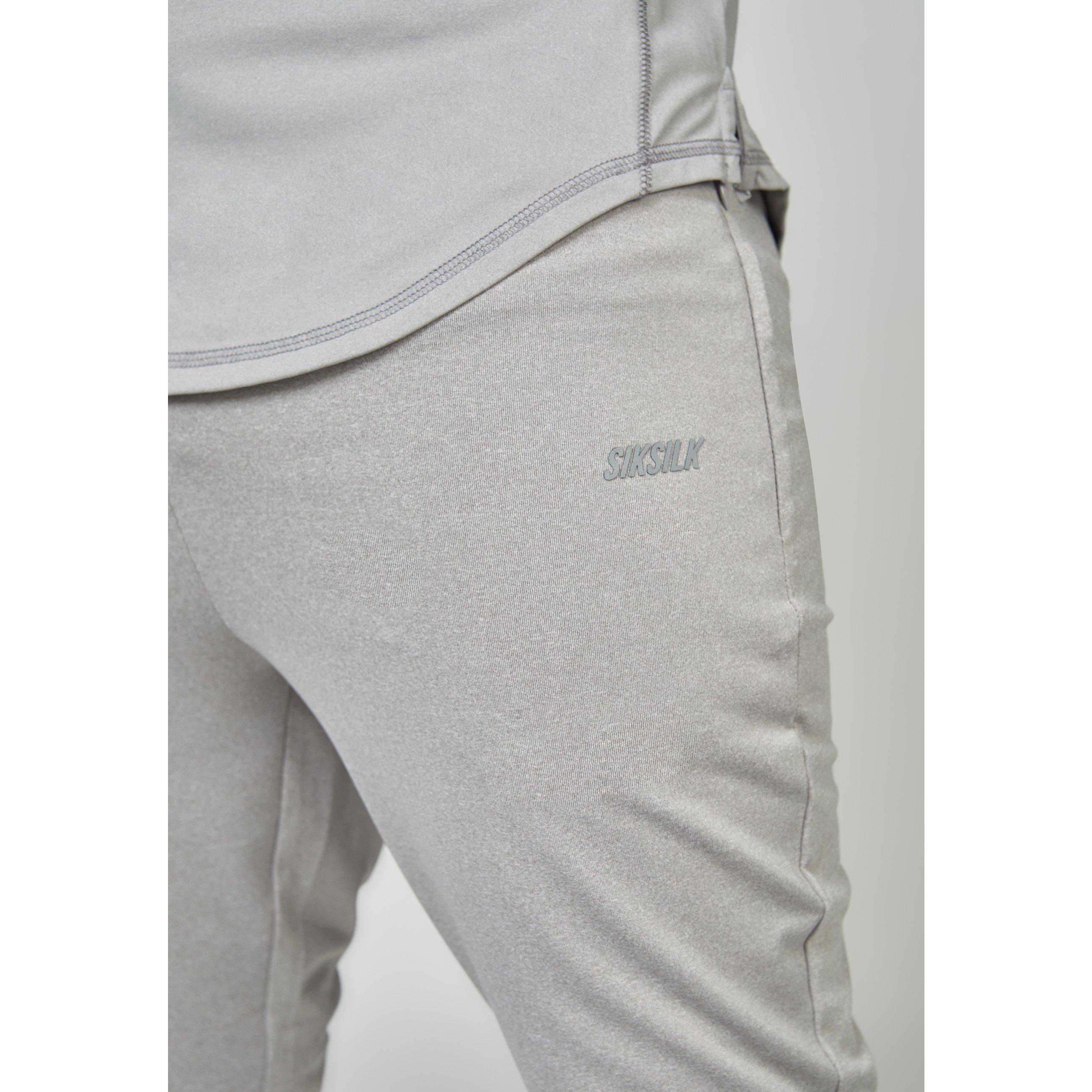 Grigio - SikSilk - Men's Closed Hem Jersey Joggers - 6