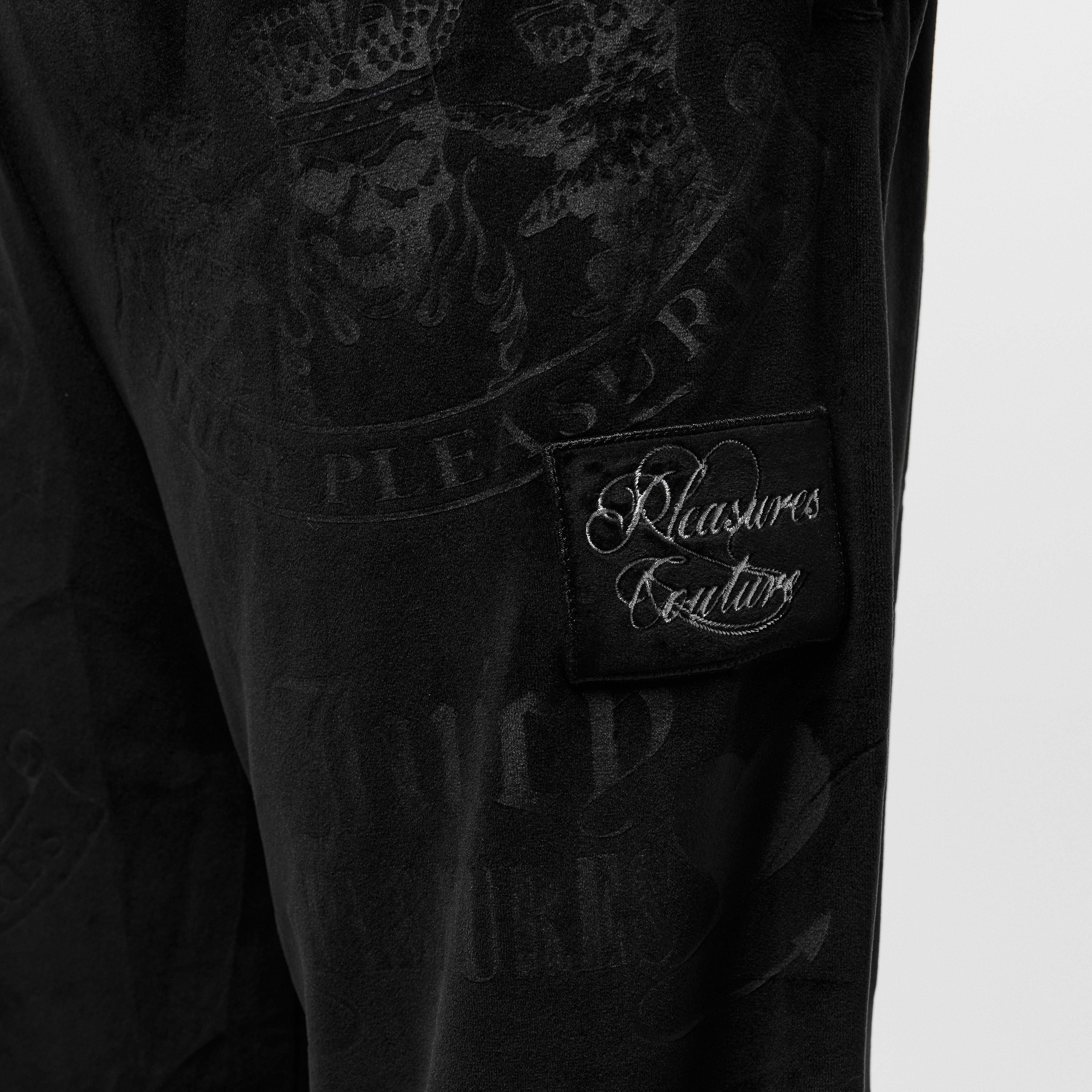 Black - Pleasures - X Juicy Couture Crest Velour Track Pants - 5