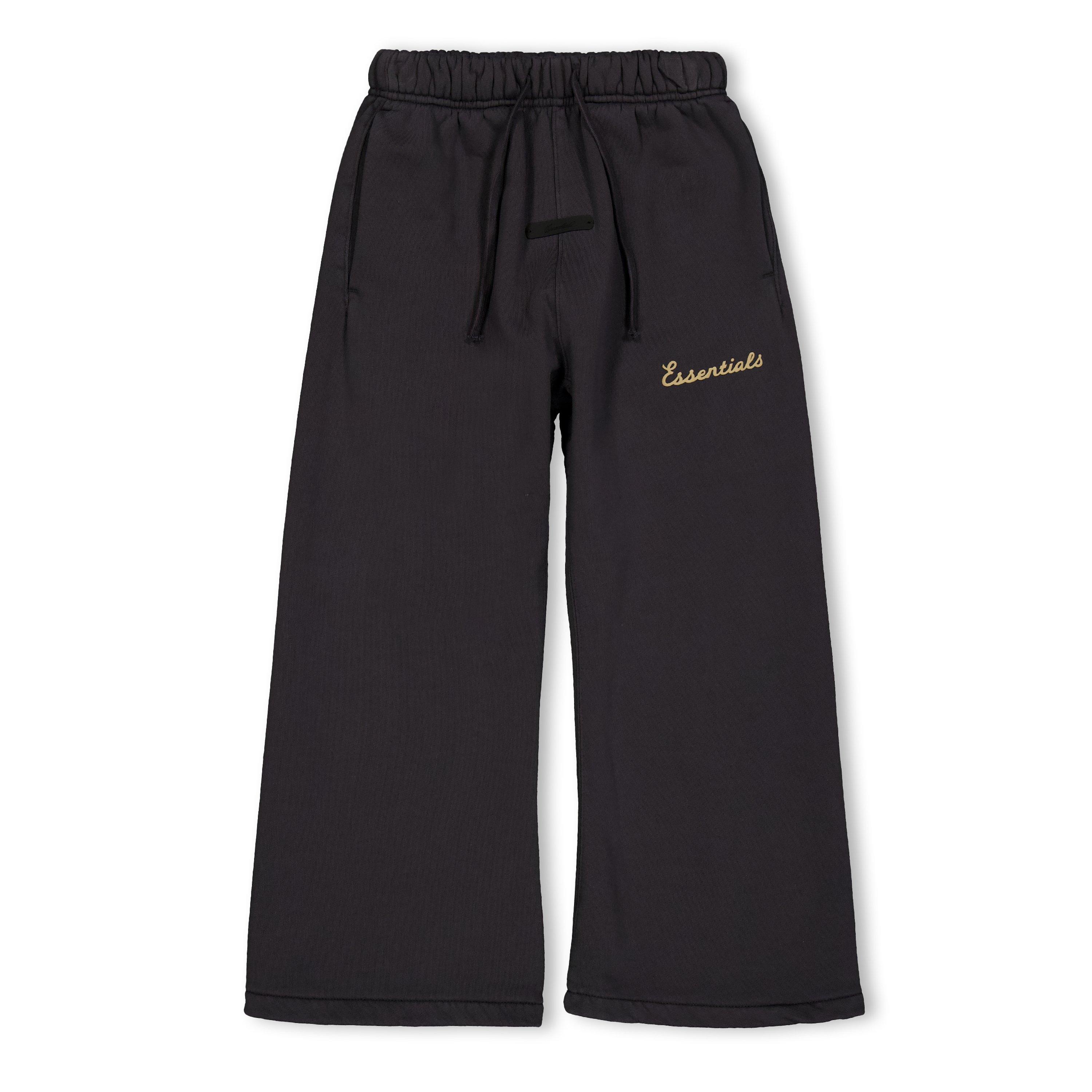 Faded Black - Fear Of God Essentials - Unisex Kids' Open Hem Fleece Joggers - 1