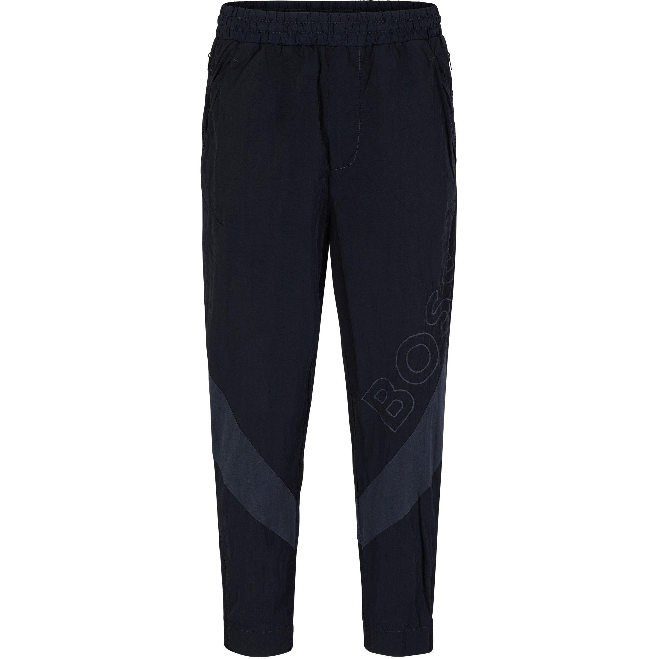Dark Blue - Boss - Men's Selon Closed Hem Fleece Joggers