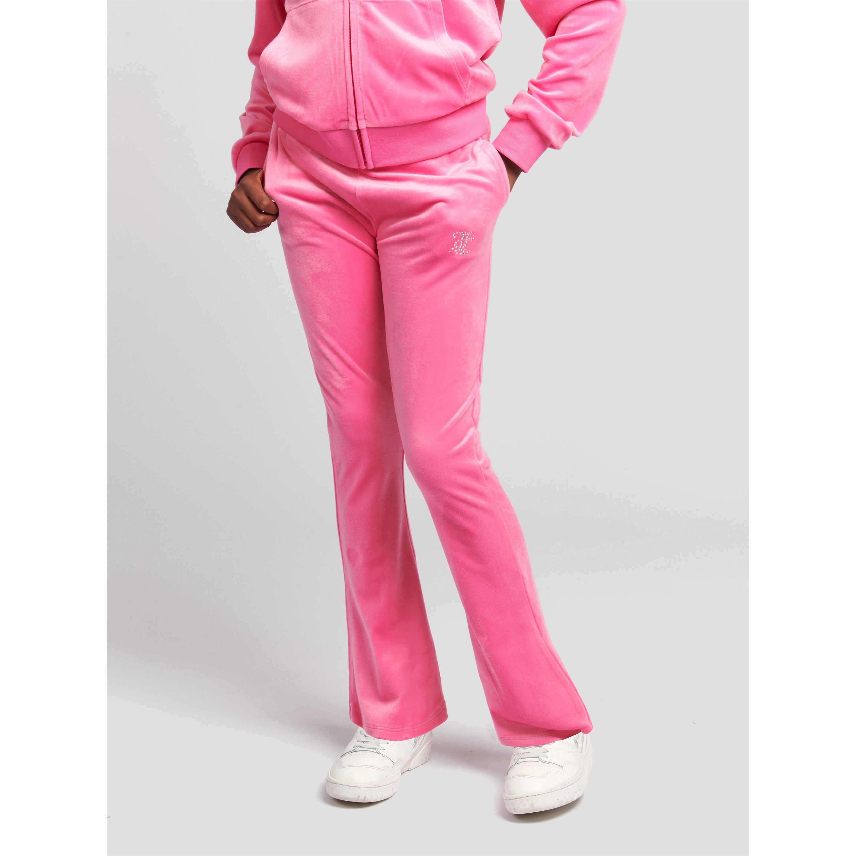 Hot Pink 721 - Juicy Couture - Diamante Bootcut Joggers Juniors - 1