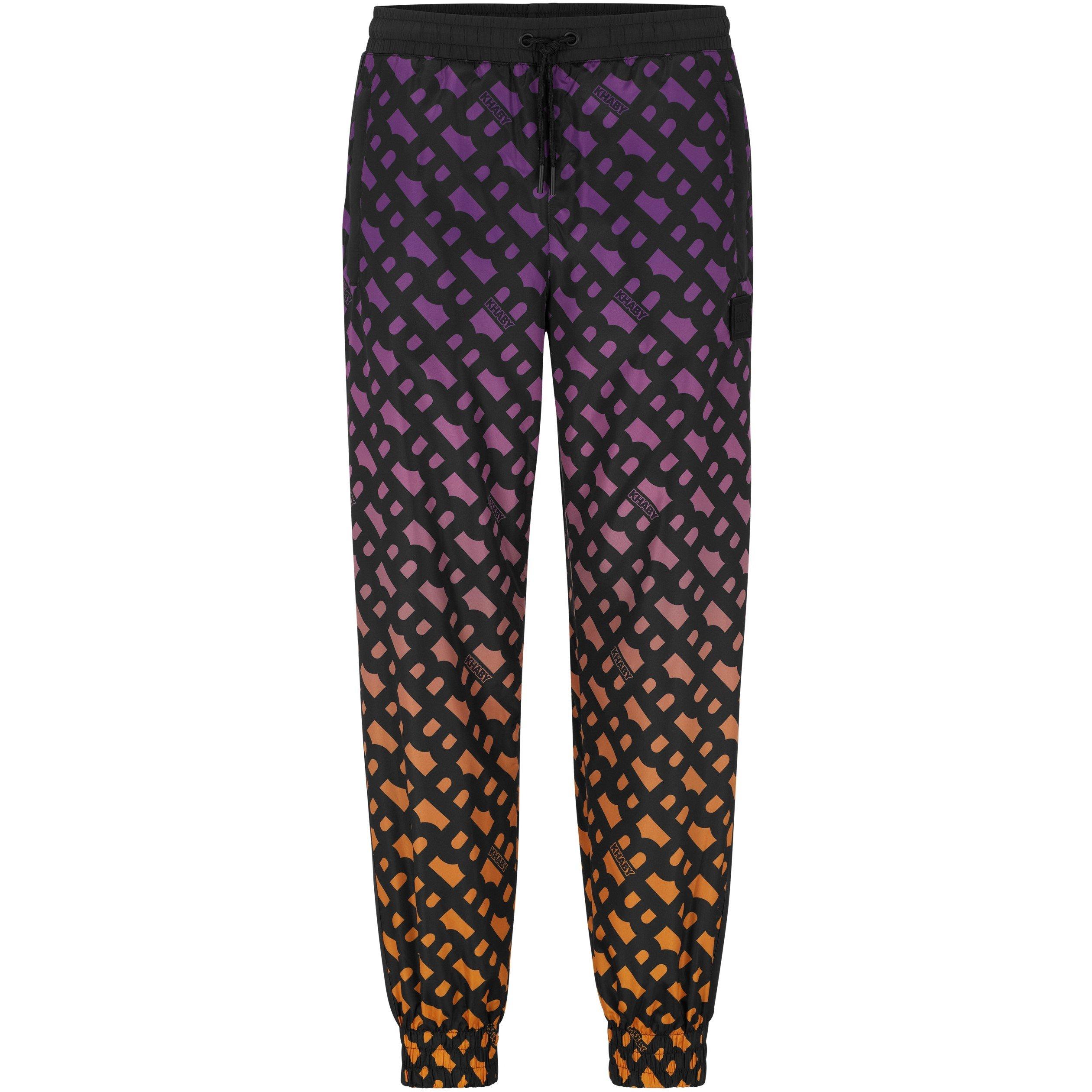 Pastel Orange - Boss - Men's Lame Bottoms Closed Hem Fleece Trousers - 3