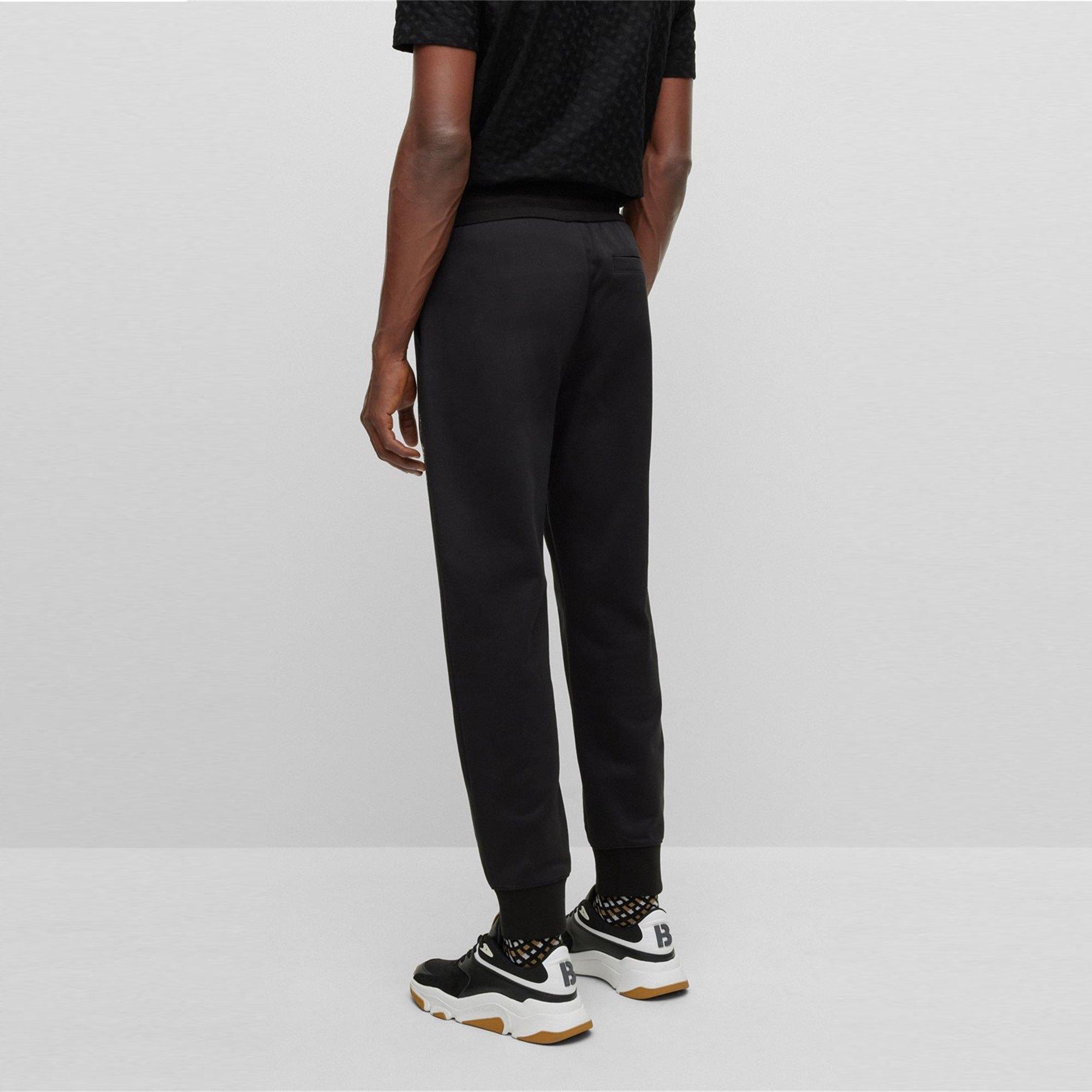 Black - Boss - Men's Closed Hem Jersey Joggers - 3