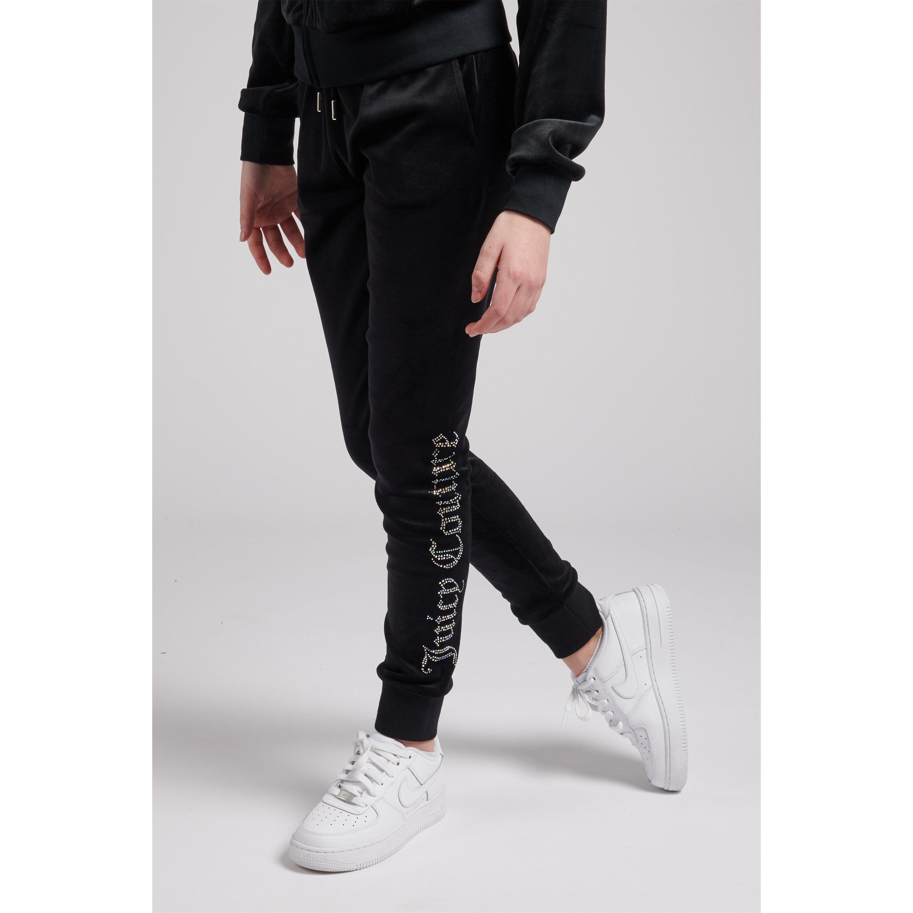 Jet Black 102 - Juicy Couture - Diamond Slim Girls Joggers - 1