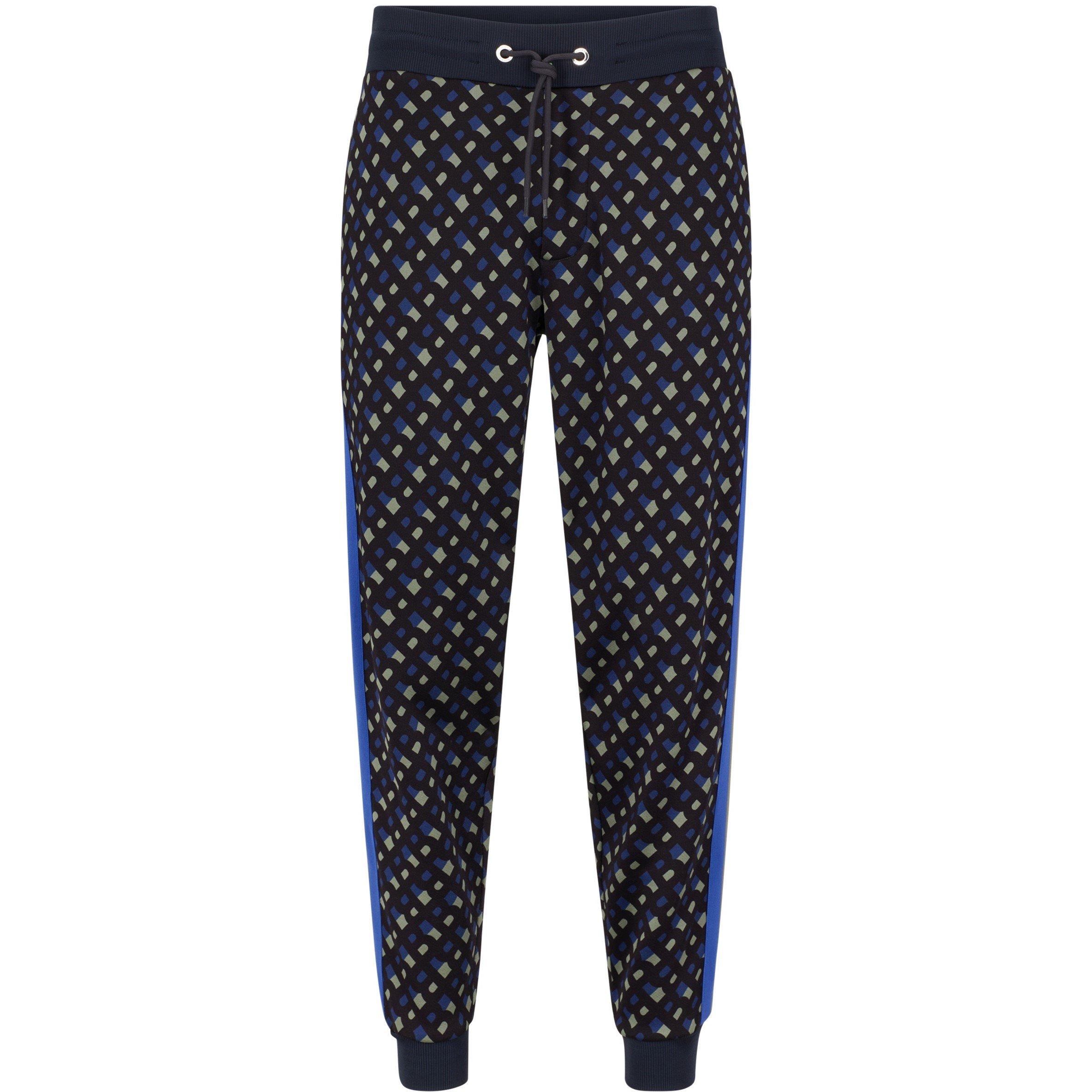 Dark Blue - Boss - Men's Lamont Closed Hem Jersey Joggers