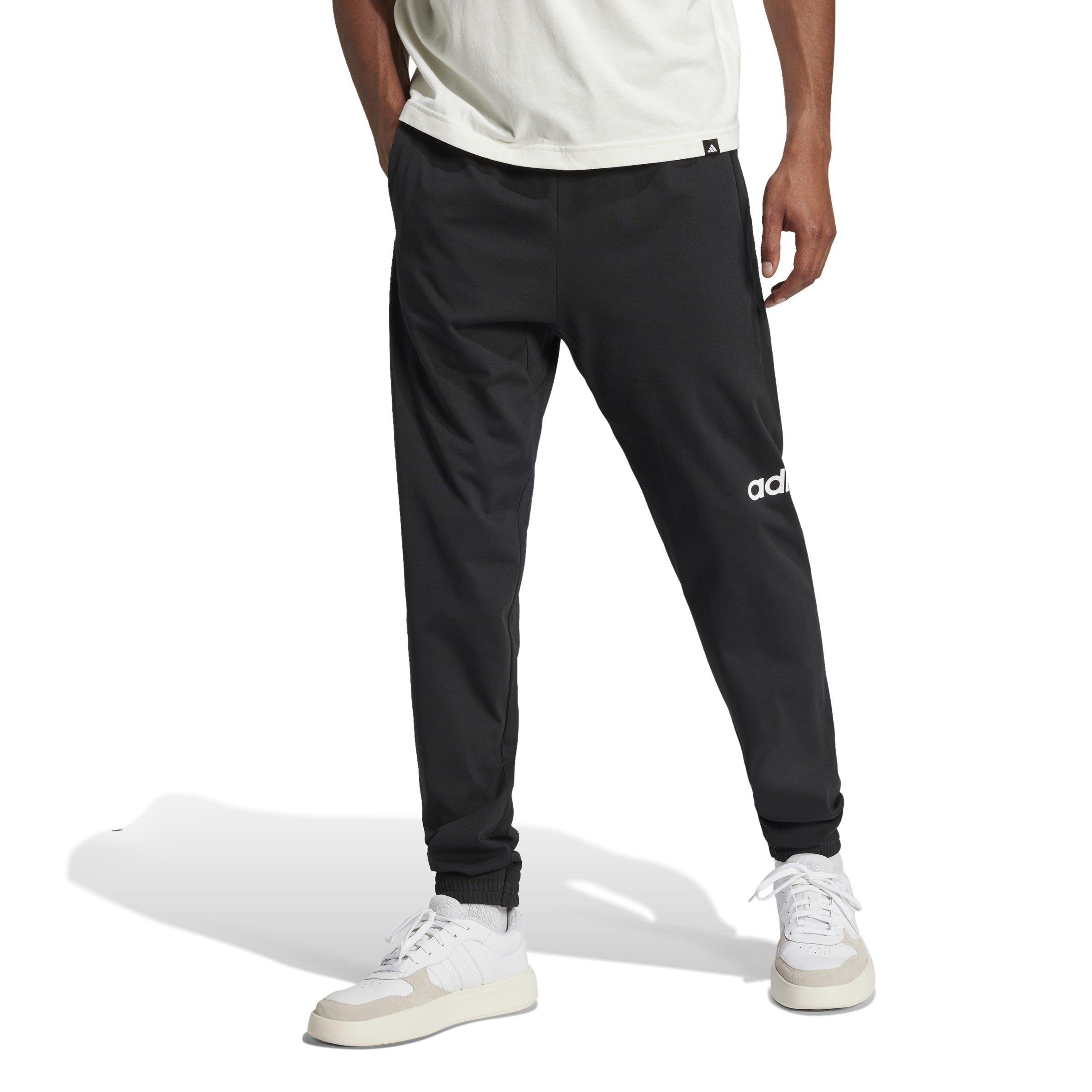 Black/White - adidas - Essentials Linear Jogging Bottoms Mens - 2