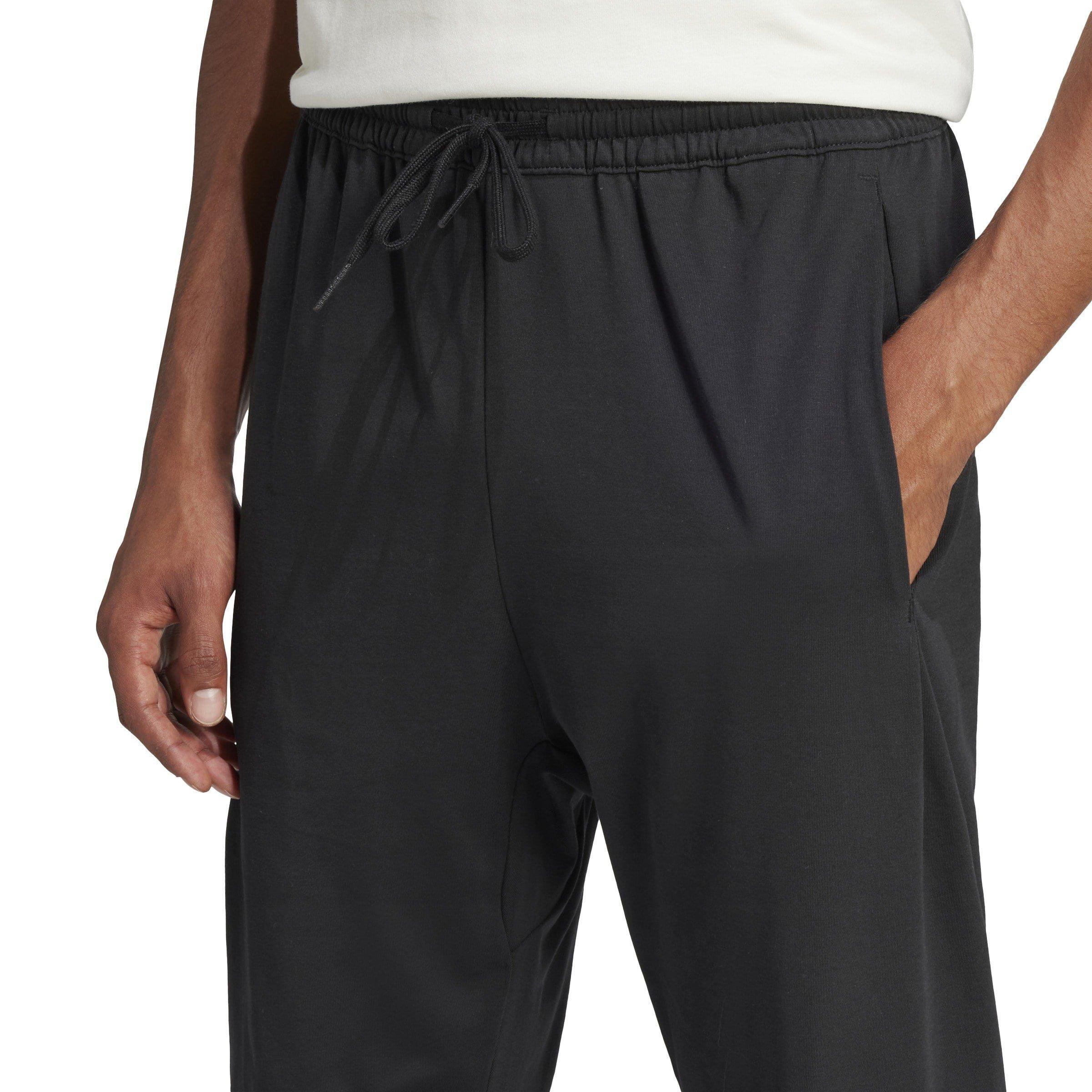 Black/White - adidas - Essentials Linear Jogging Bottoms Mens - 5
