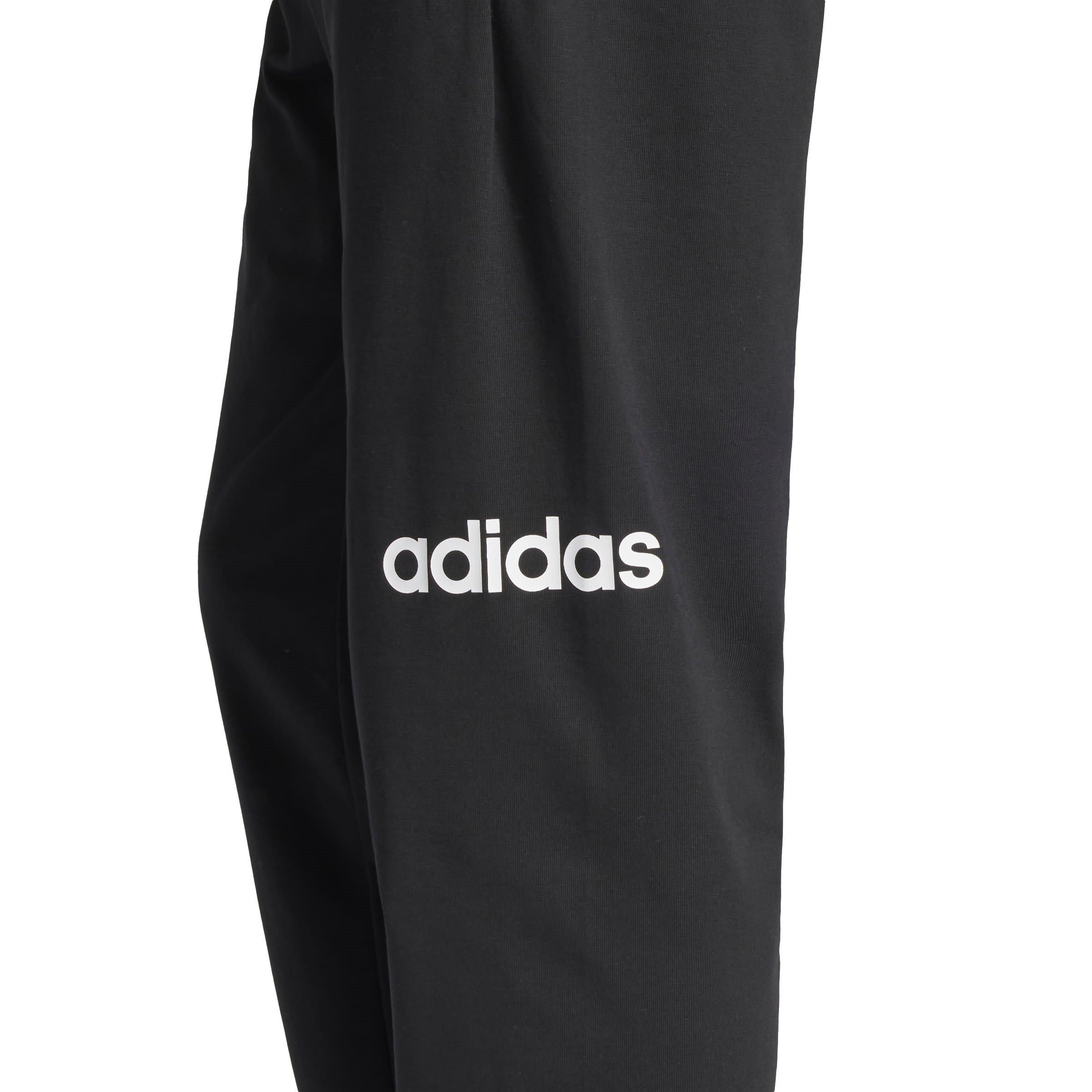 Black/White - adidas - Essentials Linear Jogging Bottoms Mens - 6