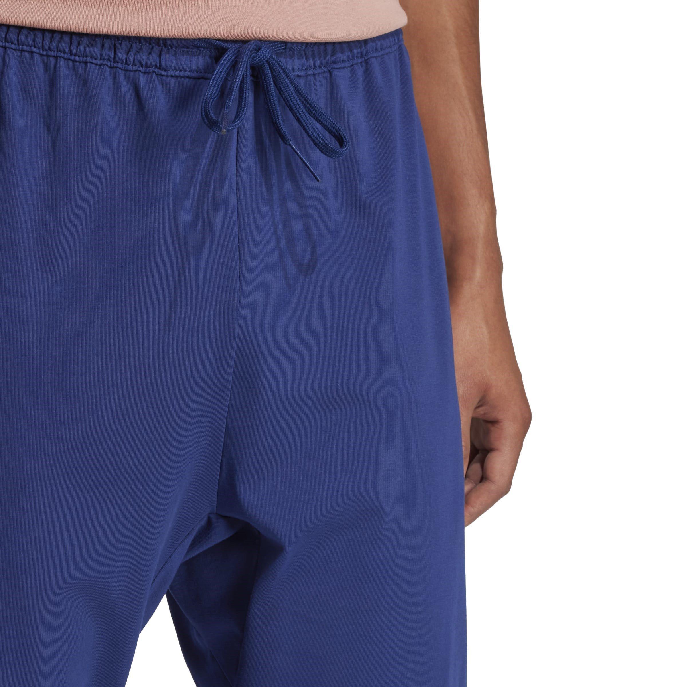 Dark Blue/White - adidas - Essentials Linear Jogging Bottoms Mens - 5