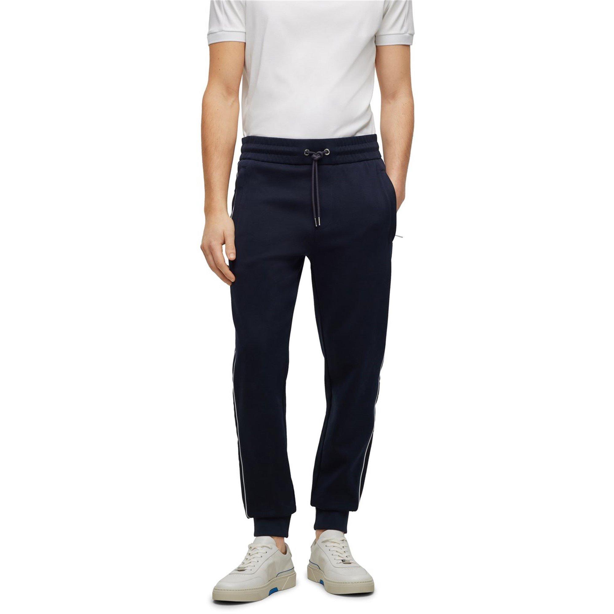 Dark Blue - Boss - Men's  Lamont 260 Ps Closed Hem Jogging Bottoms - 2