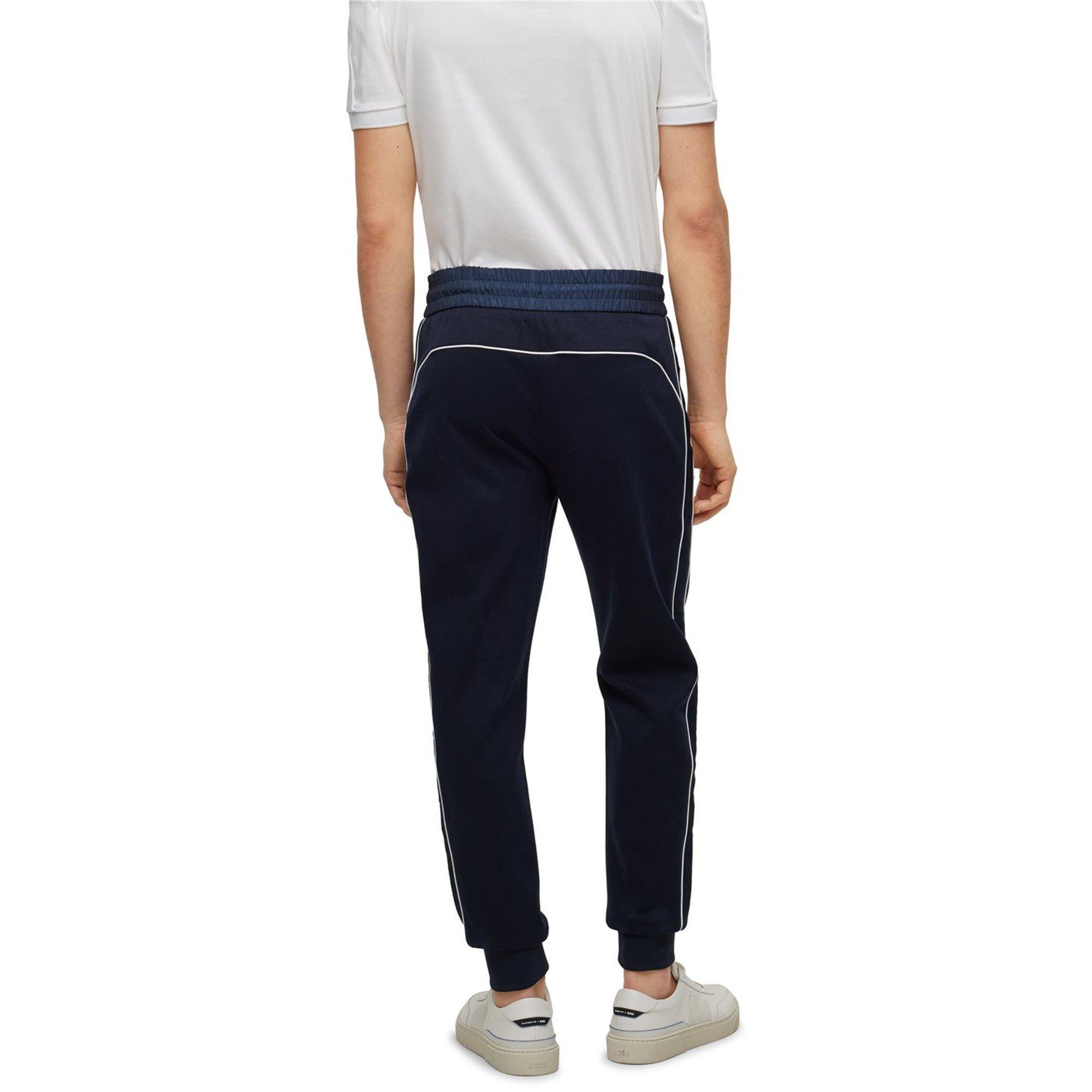 Dark Blue - Boss - Men's  Lamont 260 Ps Closed Hem Jogging Bottoms - 3