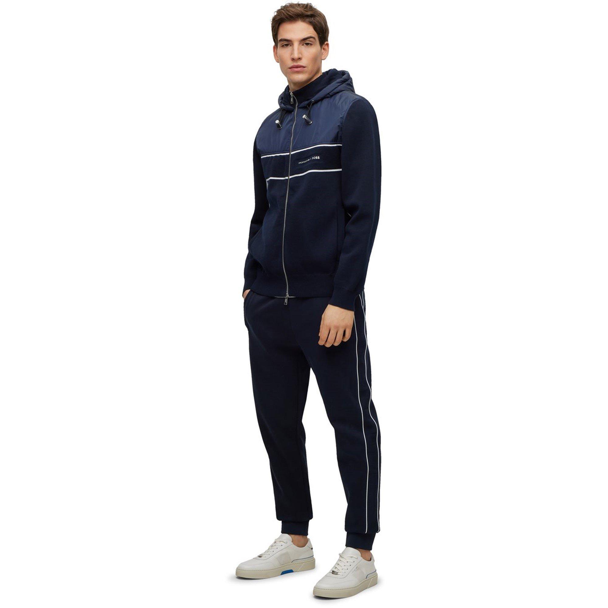 Dark Blue - Boss - Men's  Lamont 260 Ps Closed Hem Jogging Bottoms - 5