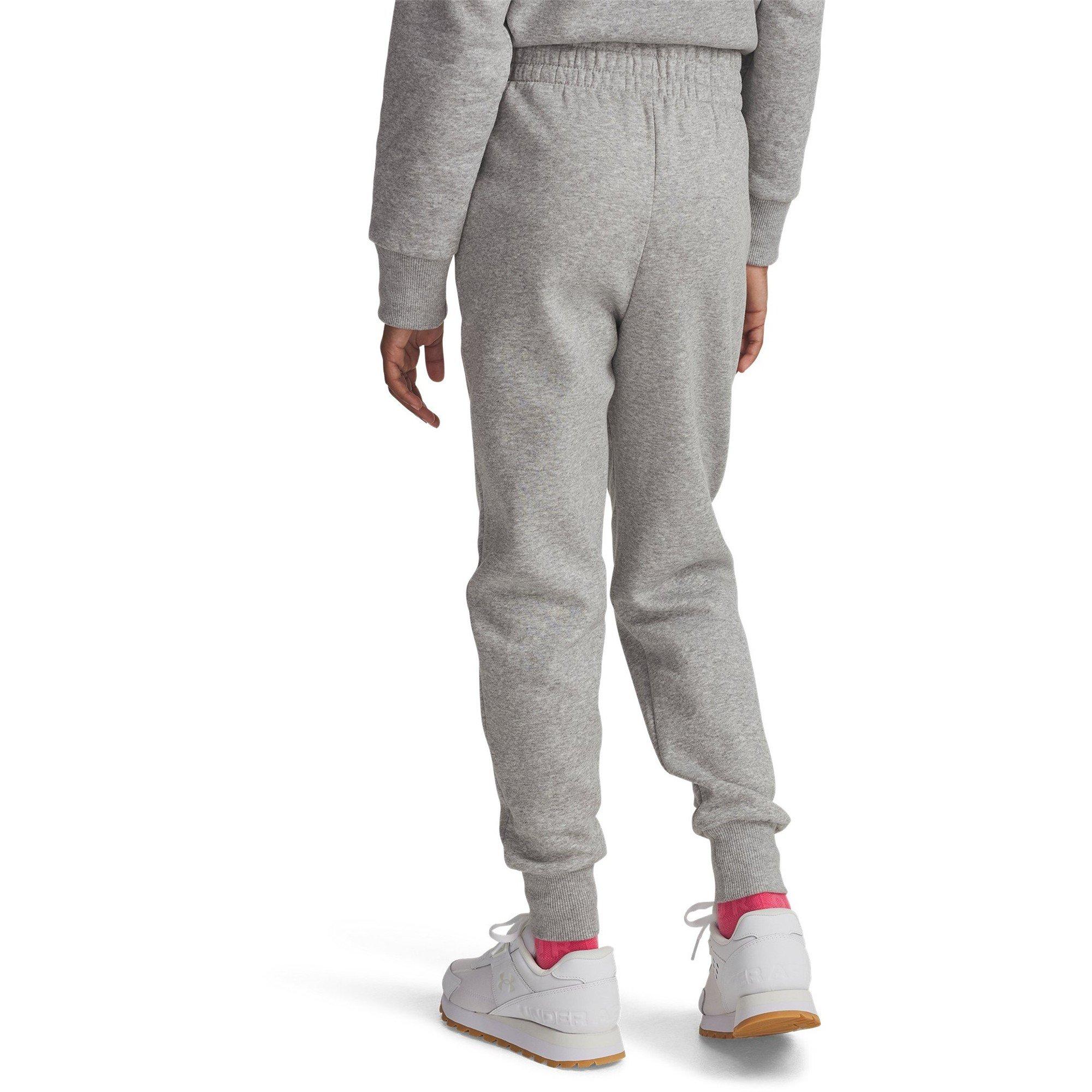Gray - Under Armour - Under Armour Ua Rival Fleece Joggers Tracksuit Bottom Girls - 4