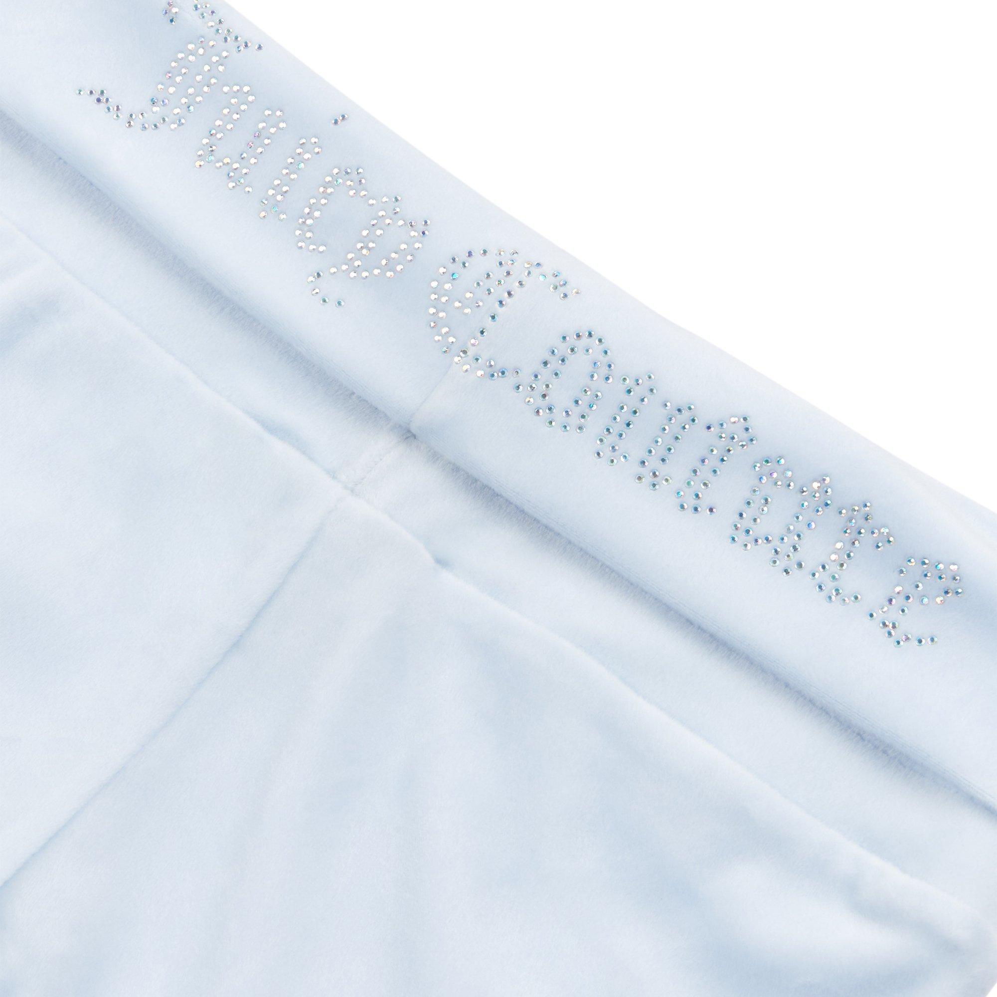 Heather E44 - Juicy Couture - Kids' Embellished Crown Monogram Open Hem Fleece Joggers - 8