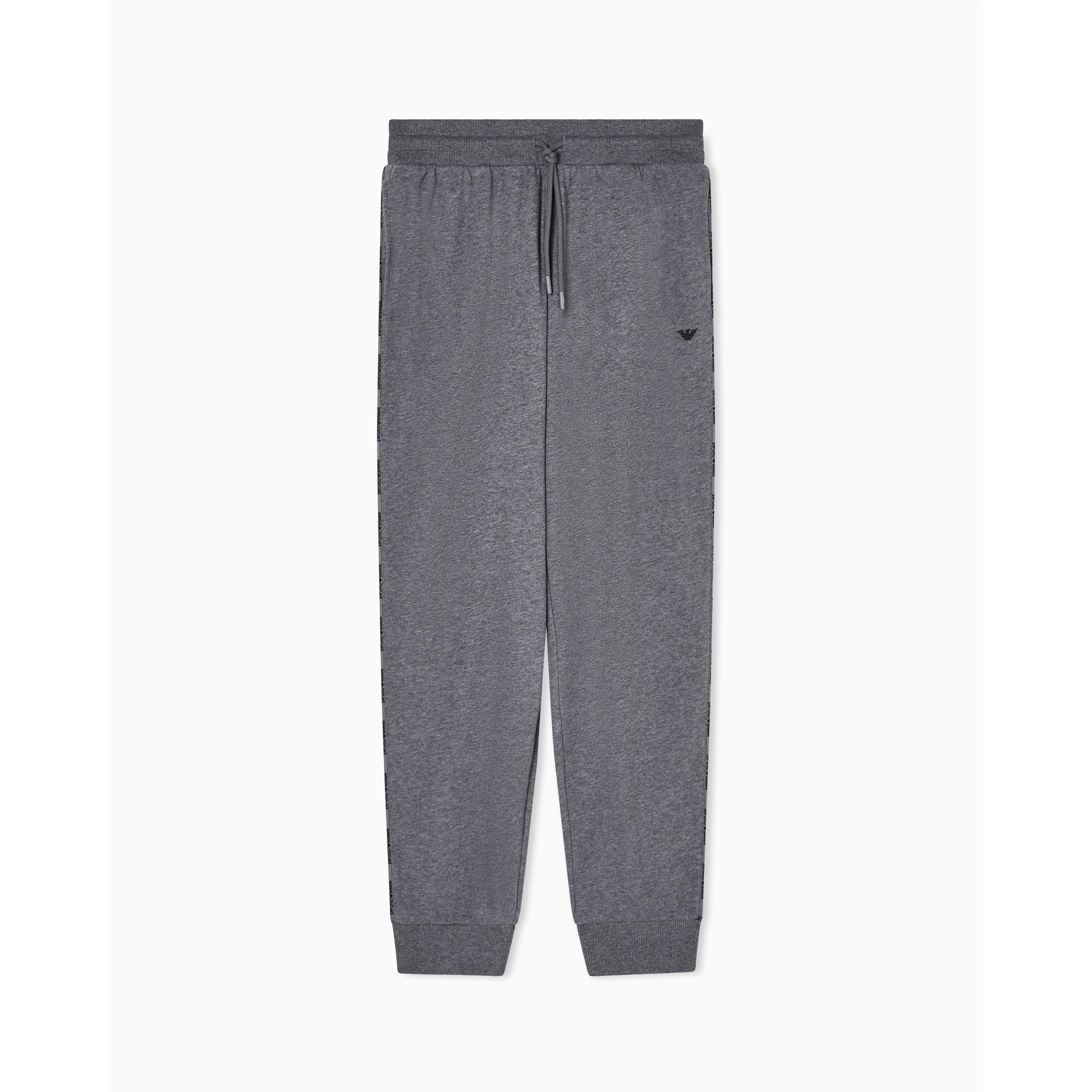 Grey Melange - Emporio Armani - Men's Closed Hem Fleece Joggers