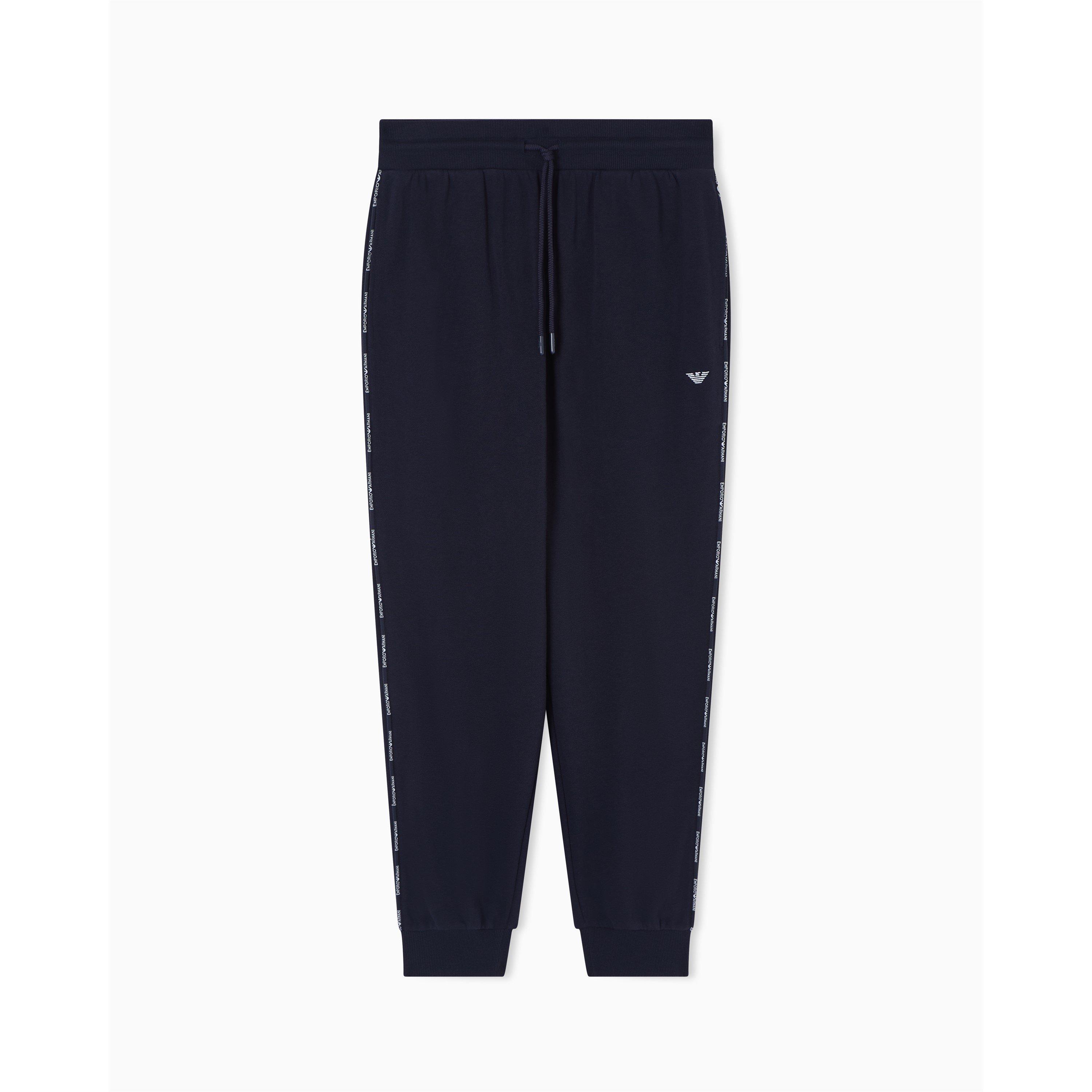 Emporio Armani Men's Closed Hem Fleece Joggers - Armani Blue - XL