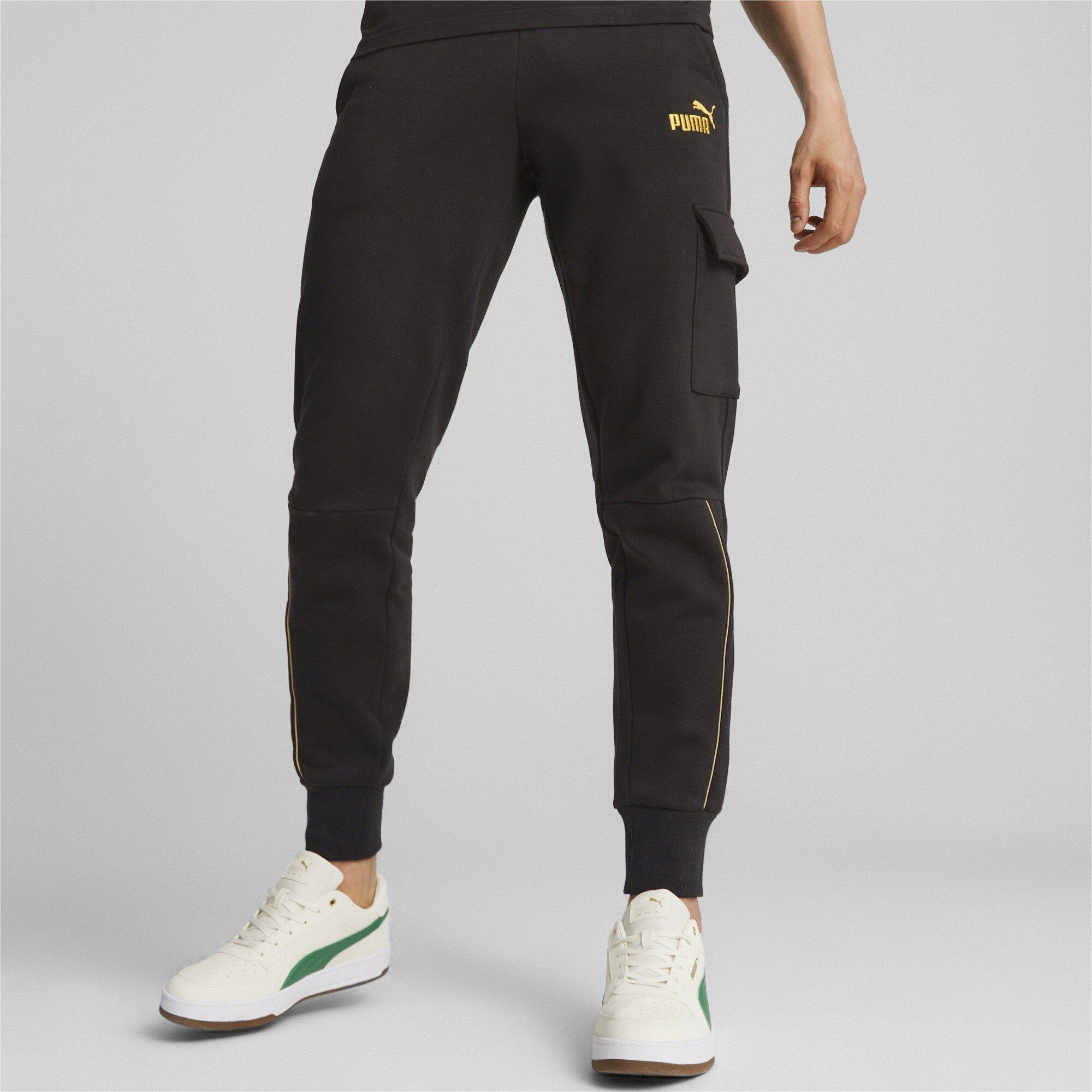 Preto Puma - Puma - Ess+ Minimal Gold Cargo Pants Joggers Mens - 3