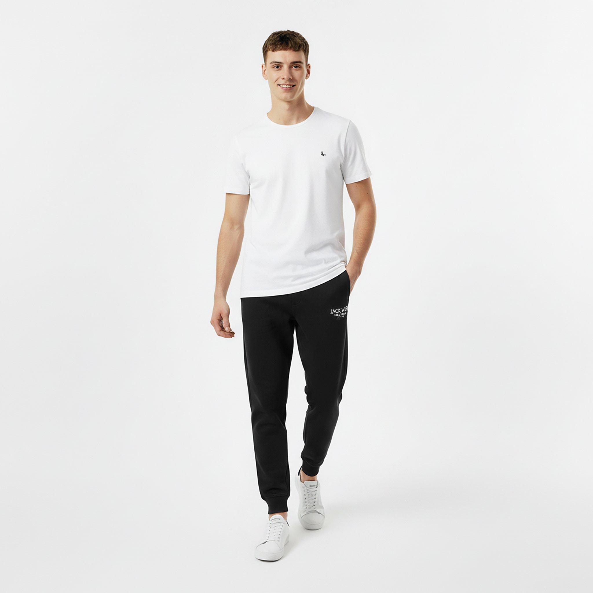 Crna - Jack Wills - Haydor Logo Joggers Mens - 5