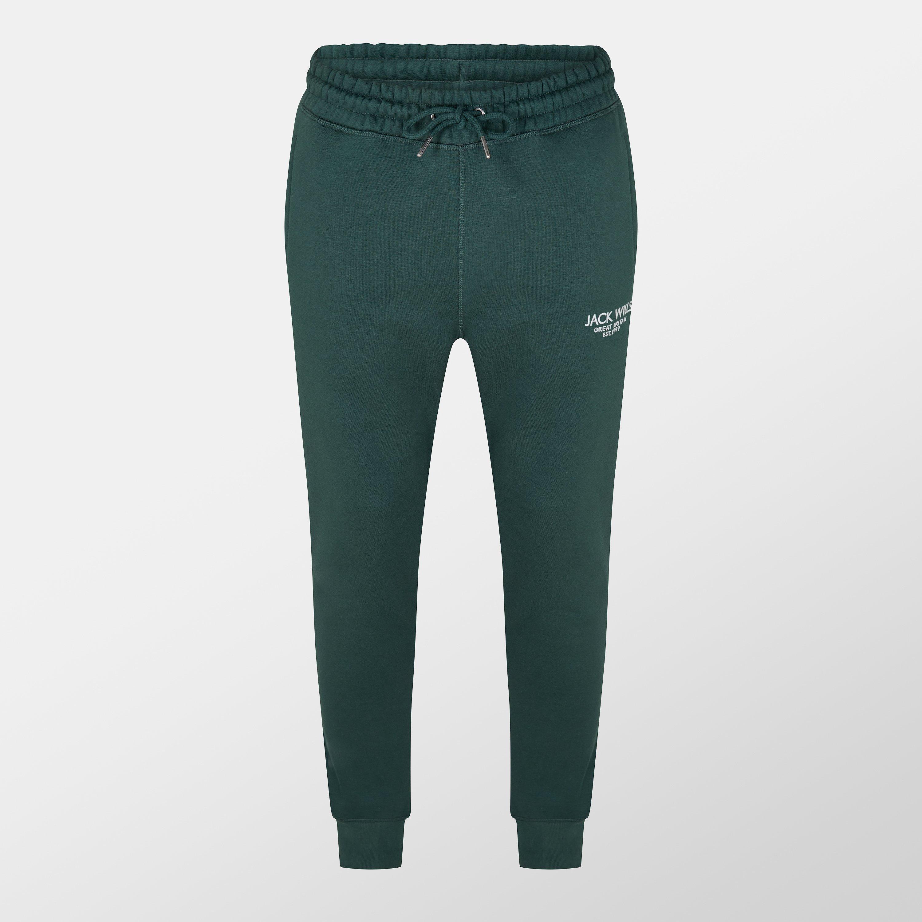 Jack Wills Men's Haydor Logo Joggers - Dark Pine - M