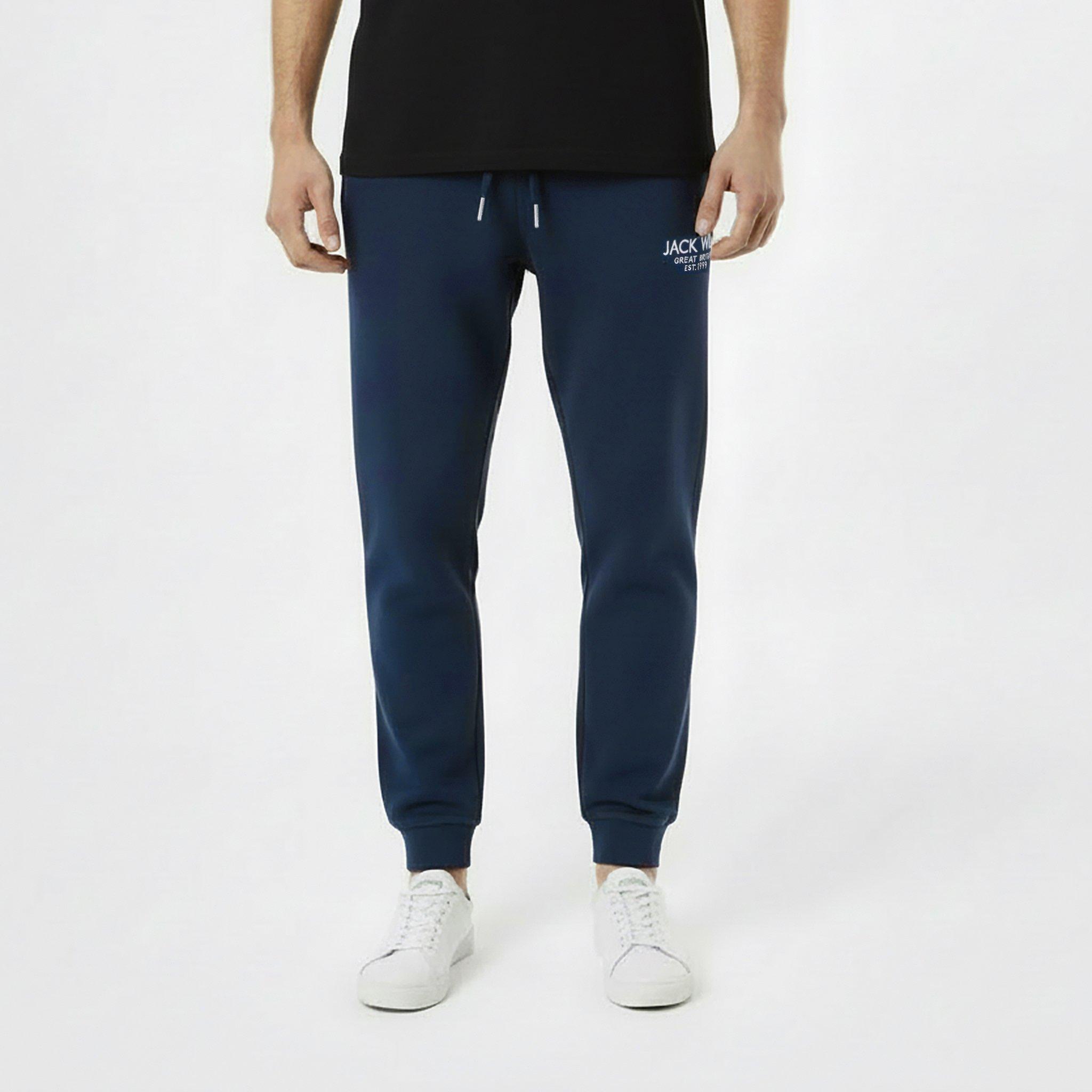 Marineblå - Jack Wills - Haydor Logo Joggers Mens - 3