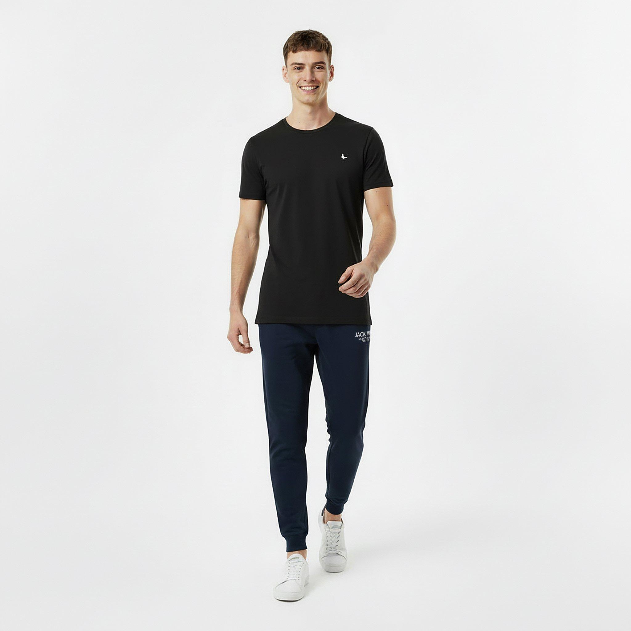 Marineblå - Jack Wills - Haydor Logo Joggers Mens - 5