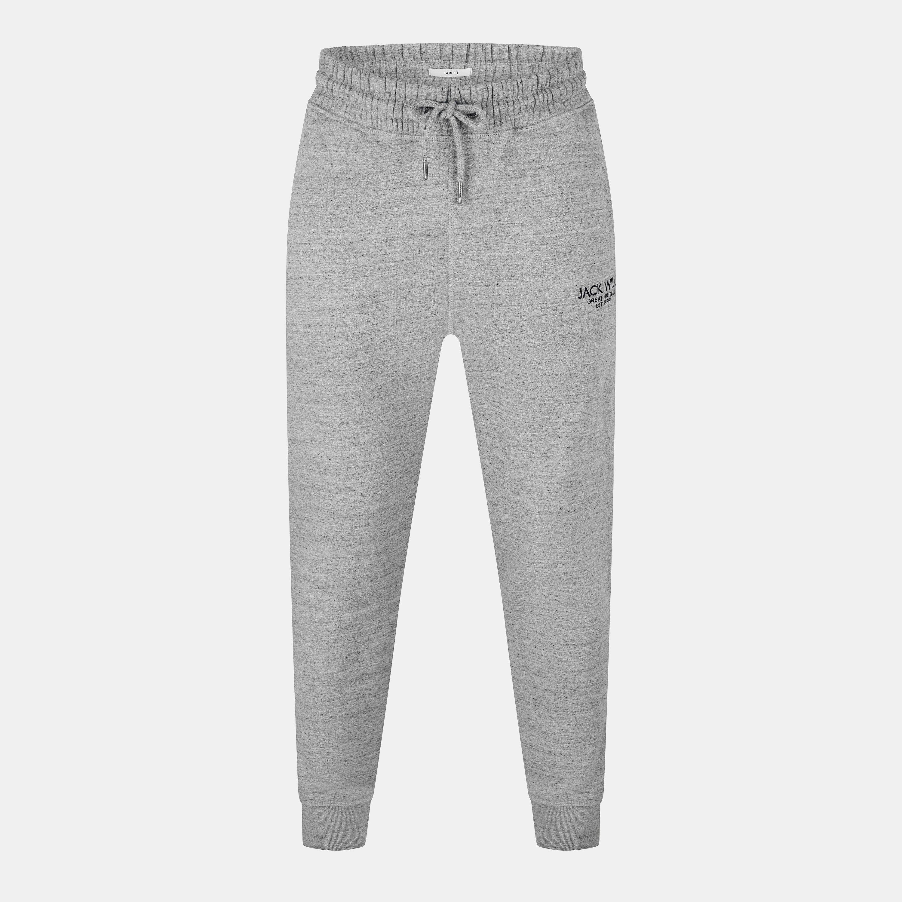 Jack Wills Men's Haydor Logo Joggers - Grey Marl - 2XL
