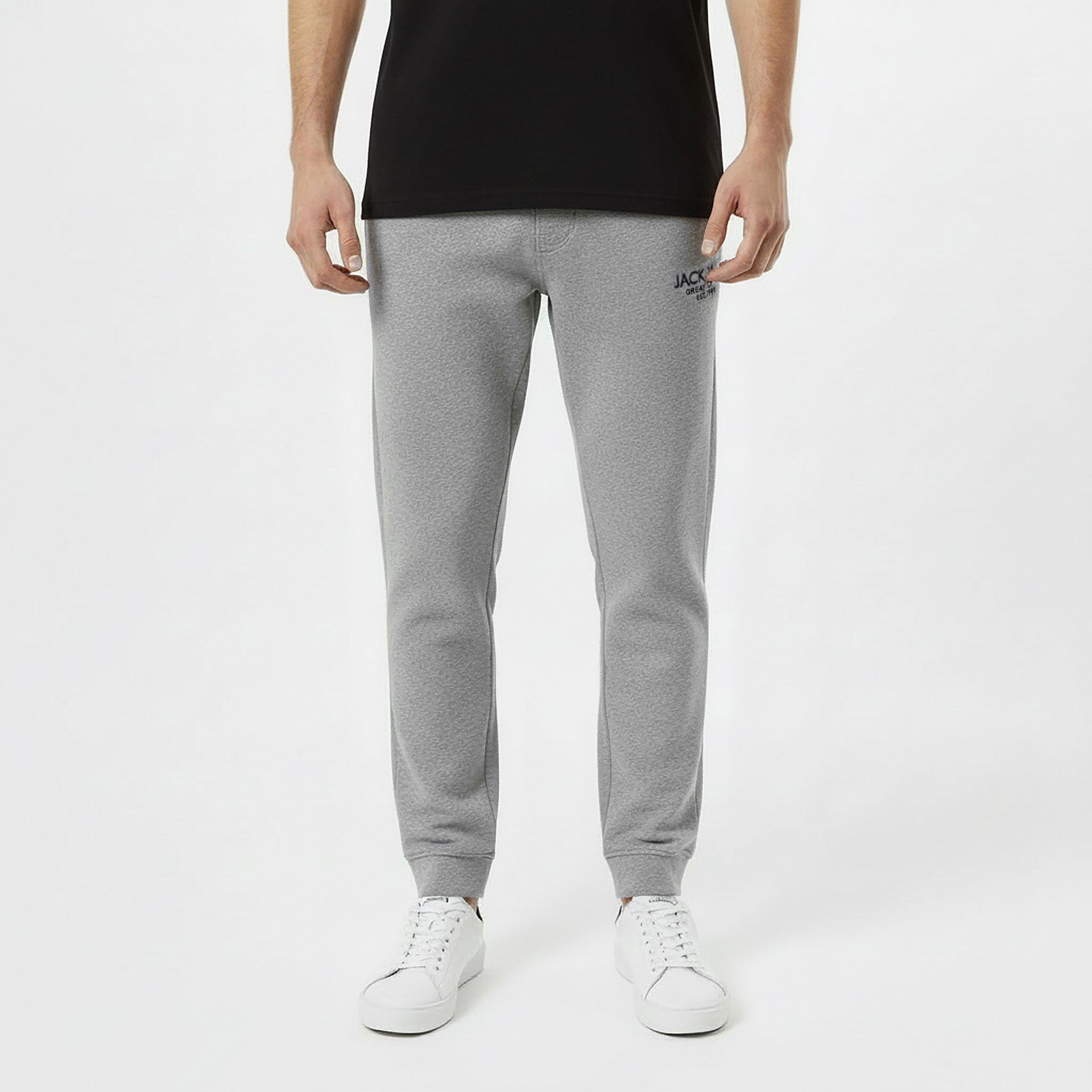 Grey Marl - Jack Wills - Haydor Logo Joggers Mens - 3