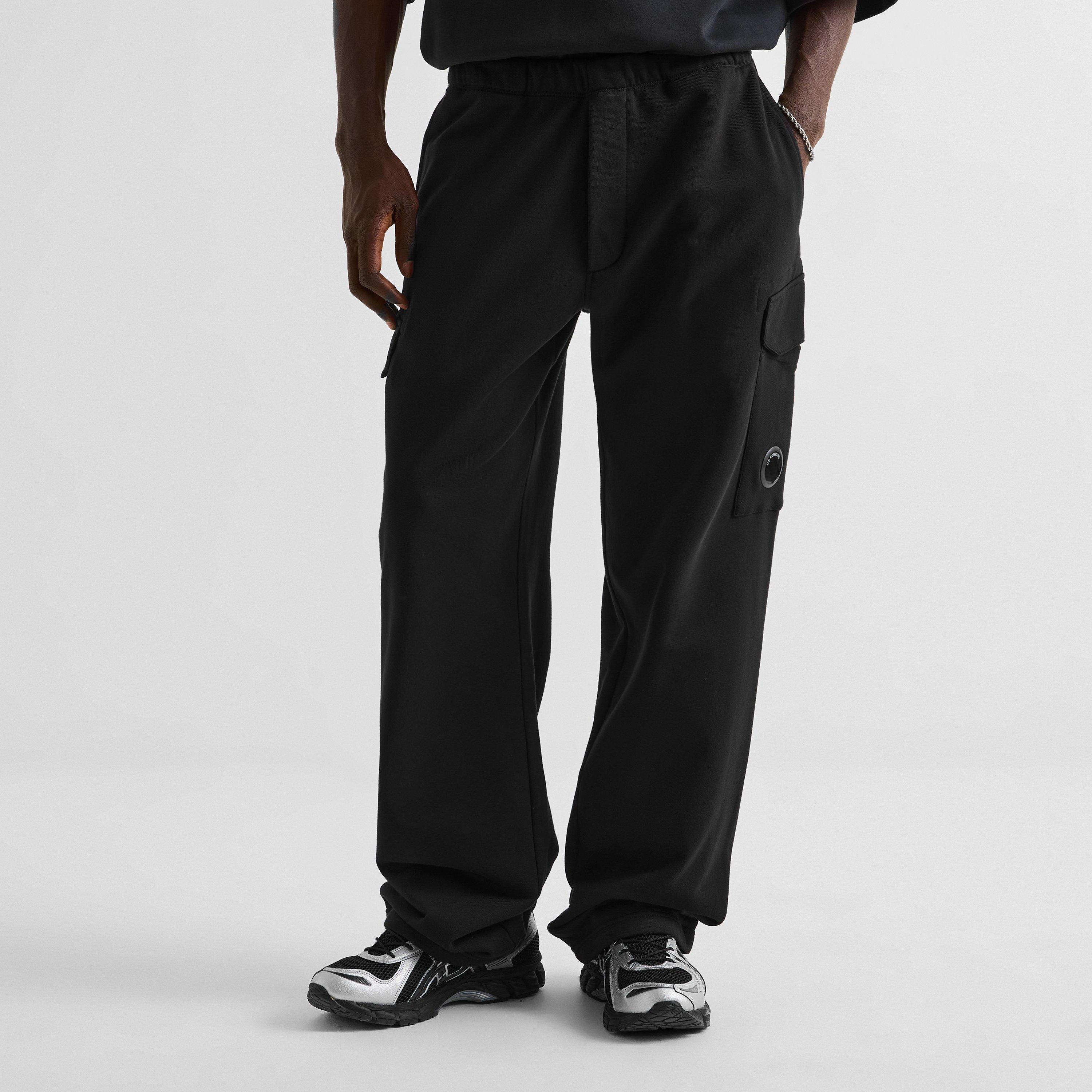 Black 999 - CP Company - Men's Open-Hem Cotton Joggers - 3