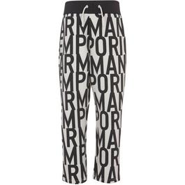 Emporio Armani All Over Logo Jogging Bottoms Juniors