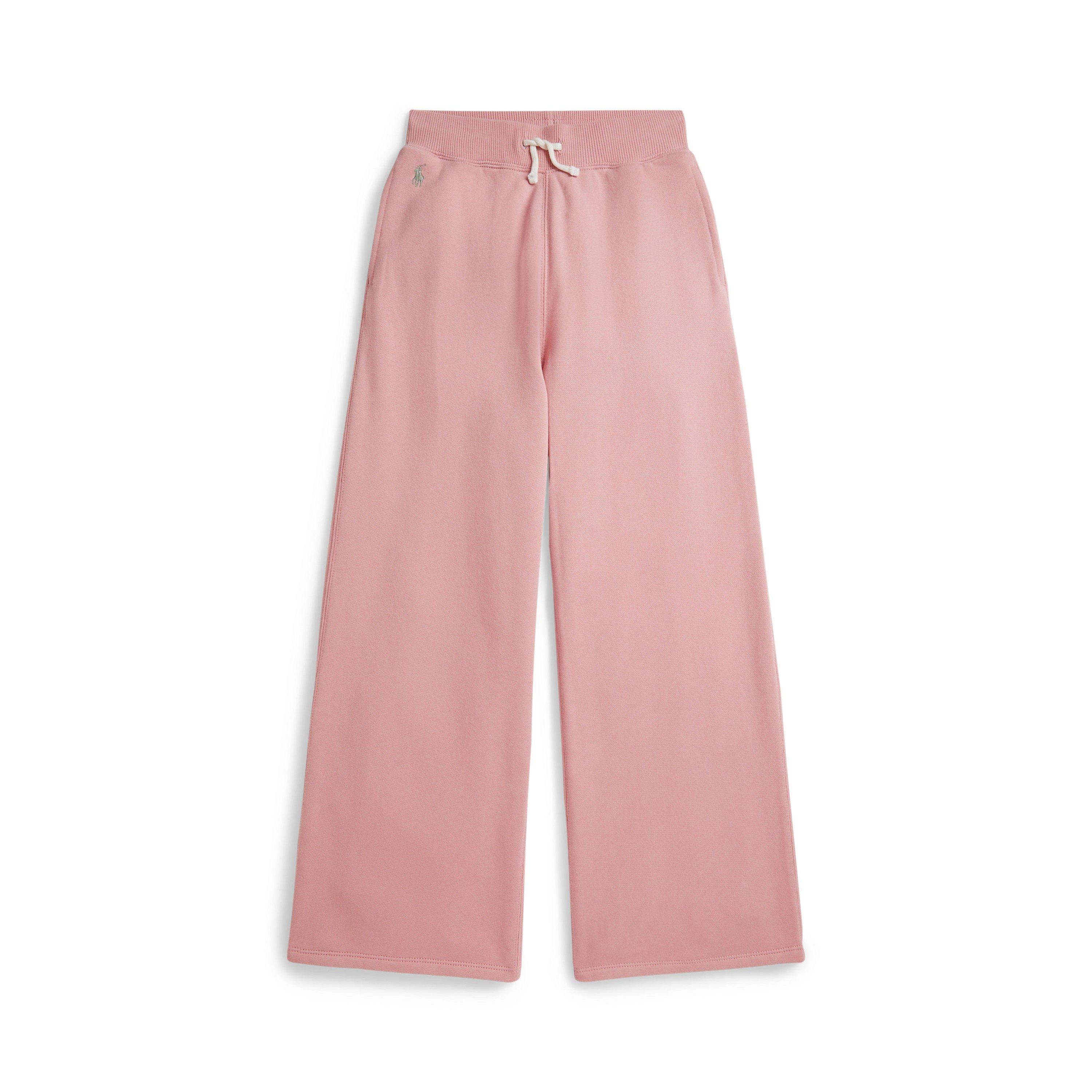 Rose - Polo Ralph Lauren - Kids' Wide Jogger Open Hem Fleece Jogging Bottoms - 1