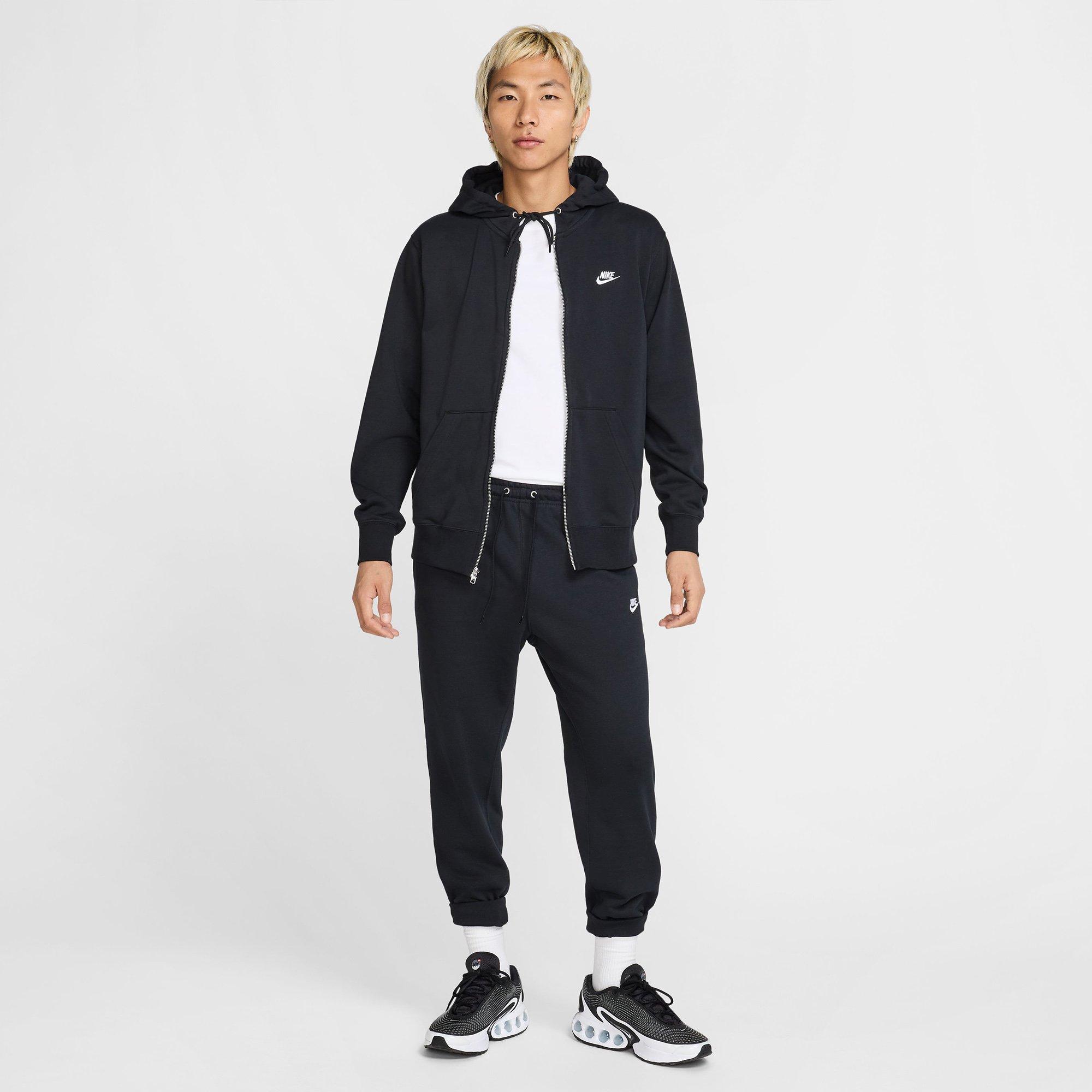 Black/Blk/White - Nike - Club Mens French Terry Joggers - 3