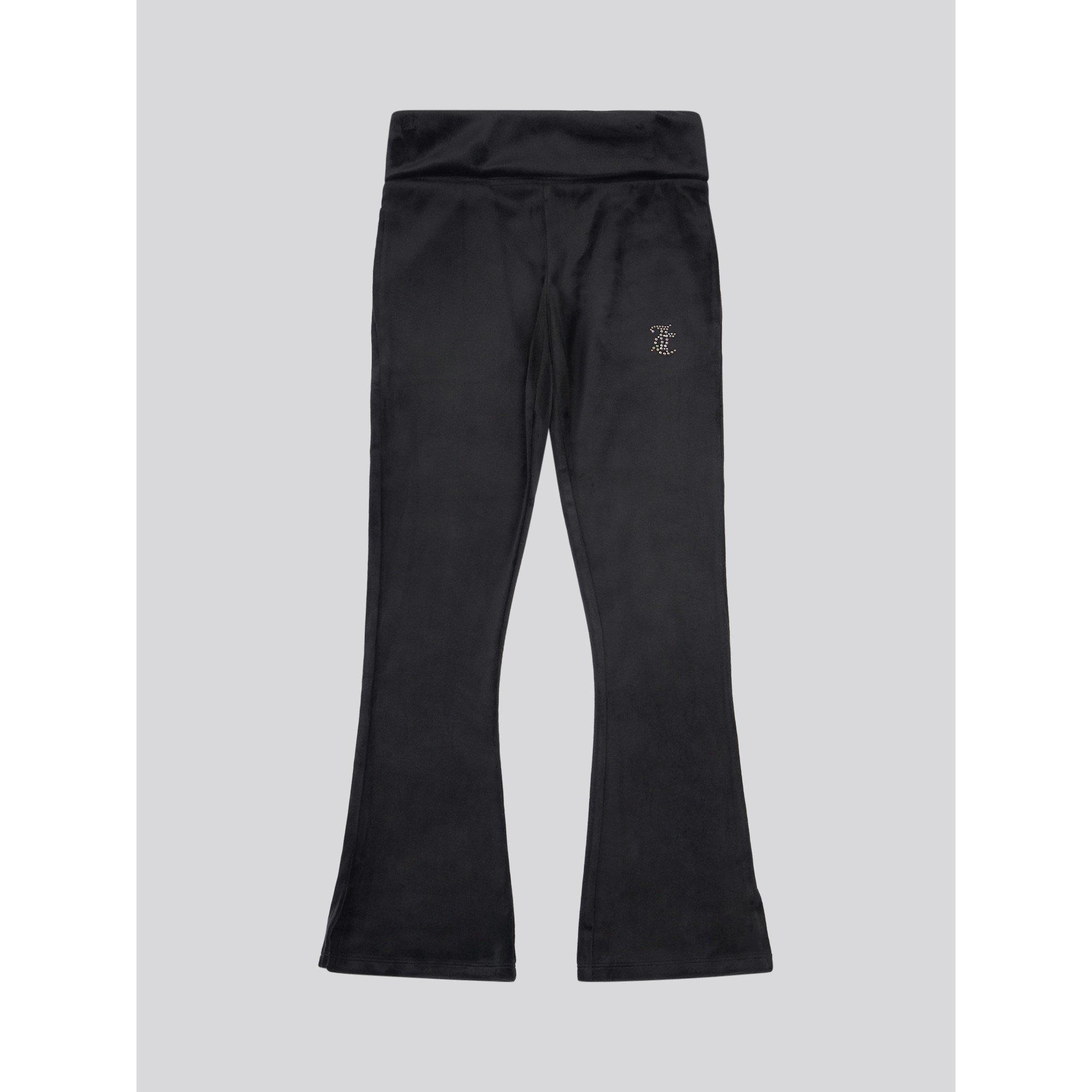 Jet Black 102 - Juicy Couture - Kids' Open Hem Fleece Relaxed Fit Joggers - 1