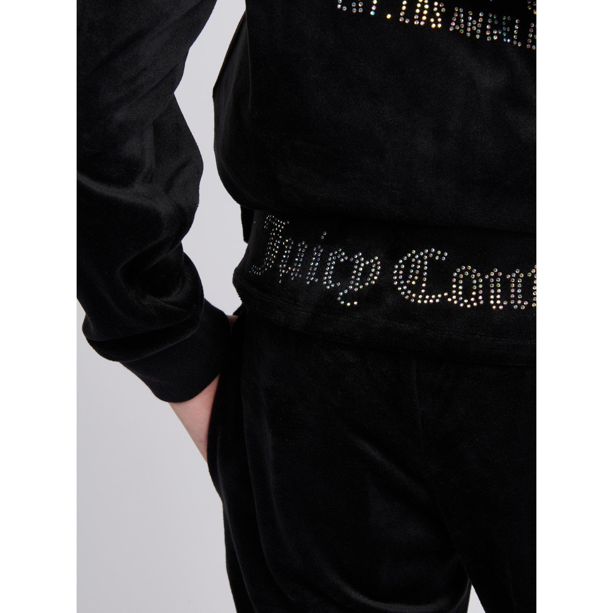 Jet Black 102 - Juicy Couture - Kids' Open Hem Fleece Joggers - 6