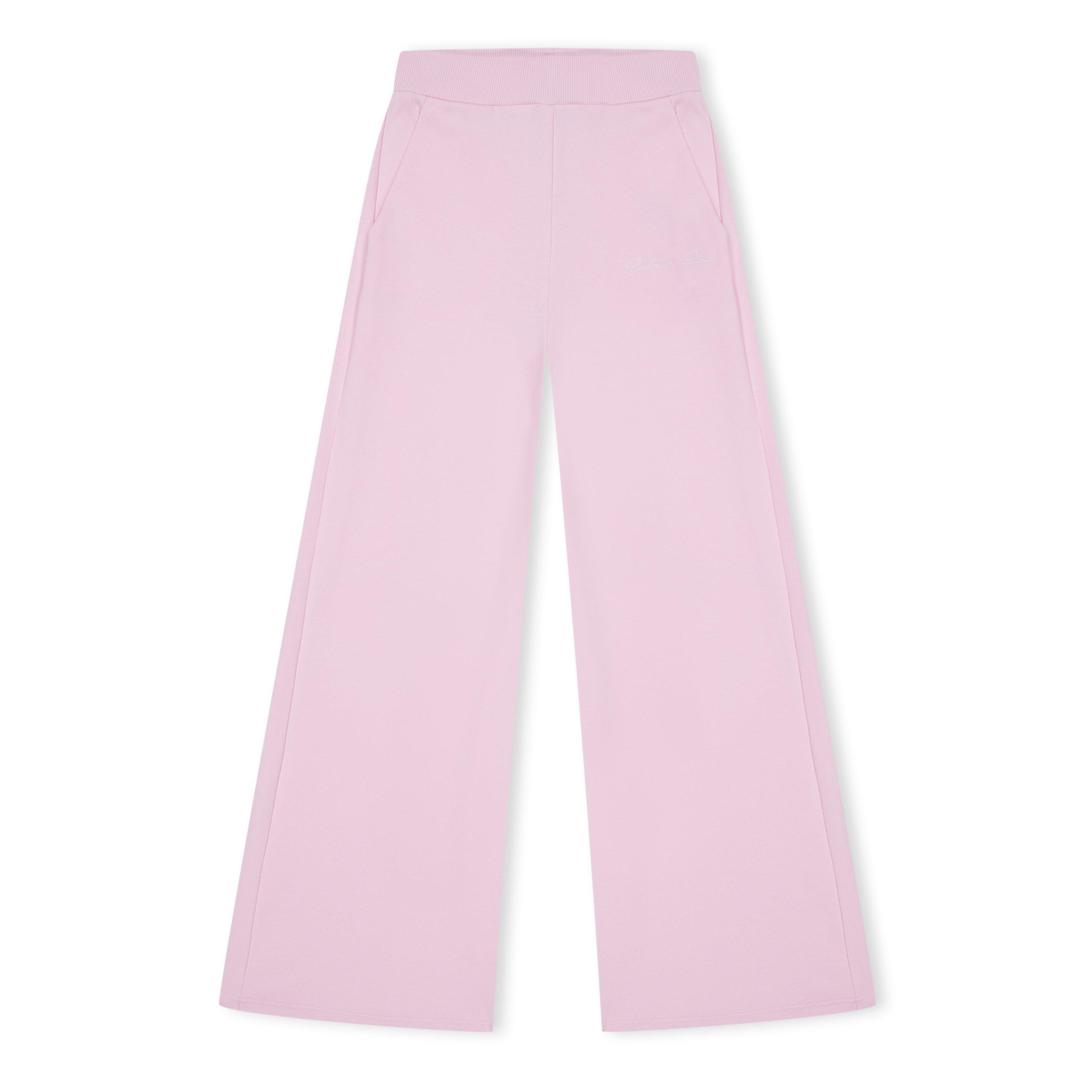 Balmain Wide Jogging Bottoms Juniors - Pnk/Wht 540BC - Size 12Y