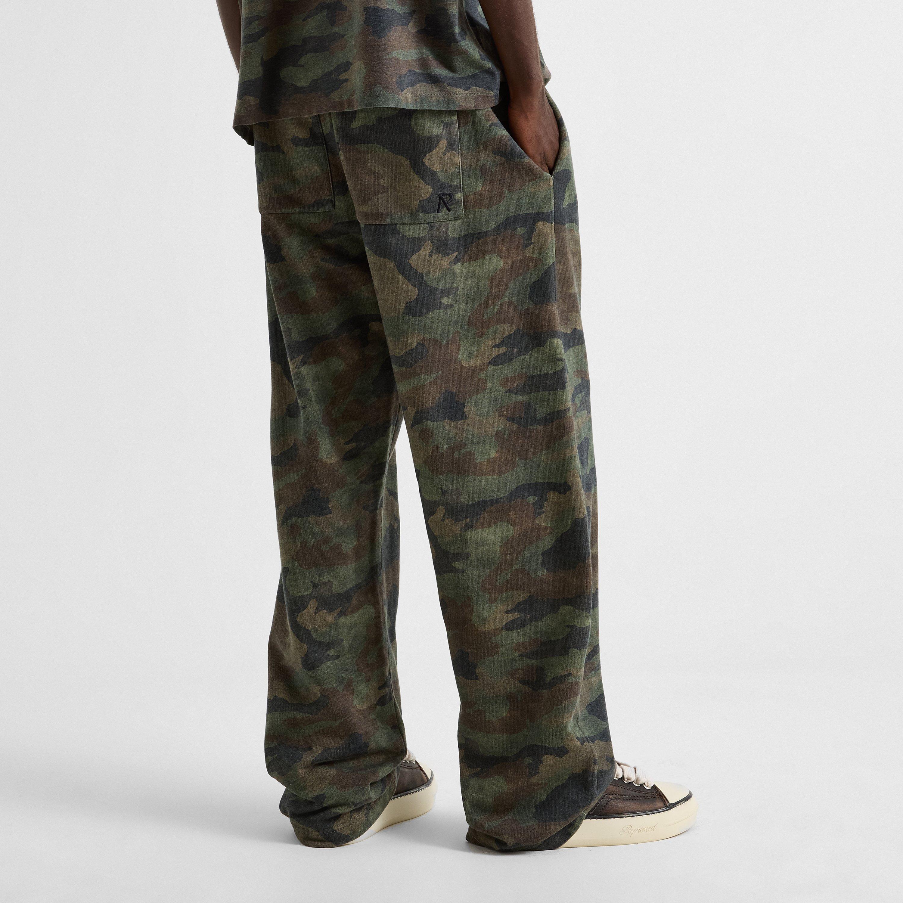 Flame Camo - Represent - Men's Initial Wide Jog Camo Cotton Joggers - 4