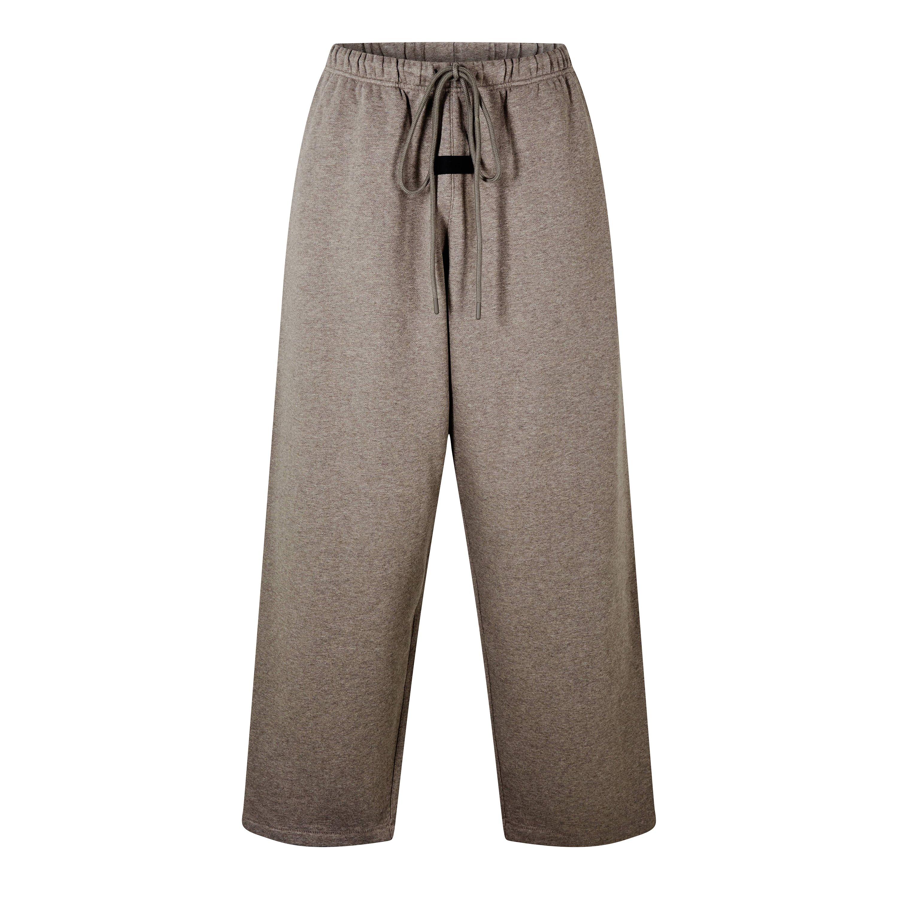 Heather Gr - Fear Of God Essentials - Men's Lounge Open Hem Fleece Jogging Bottoms - 1