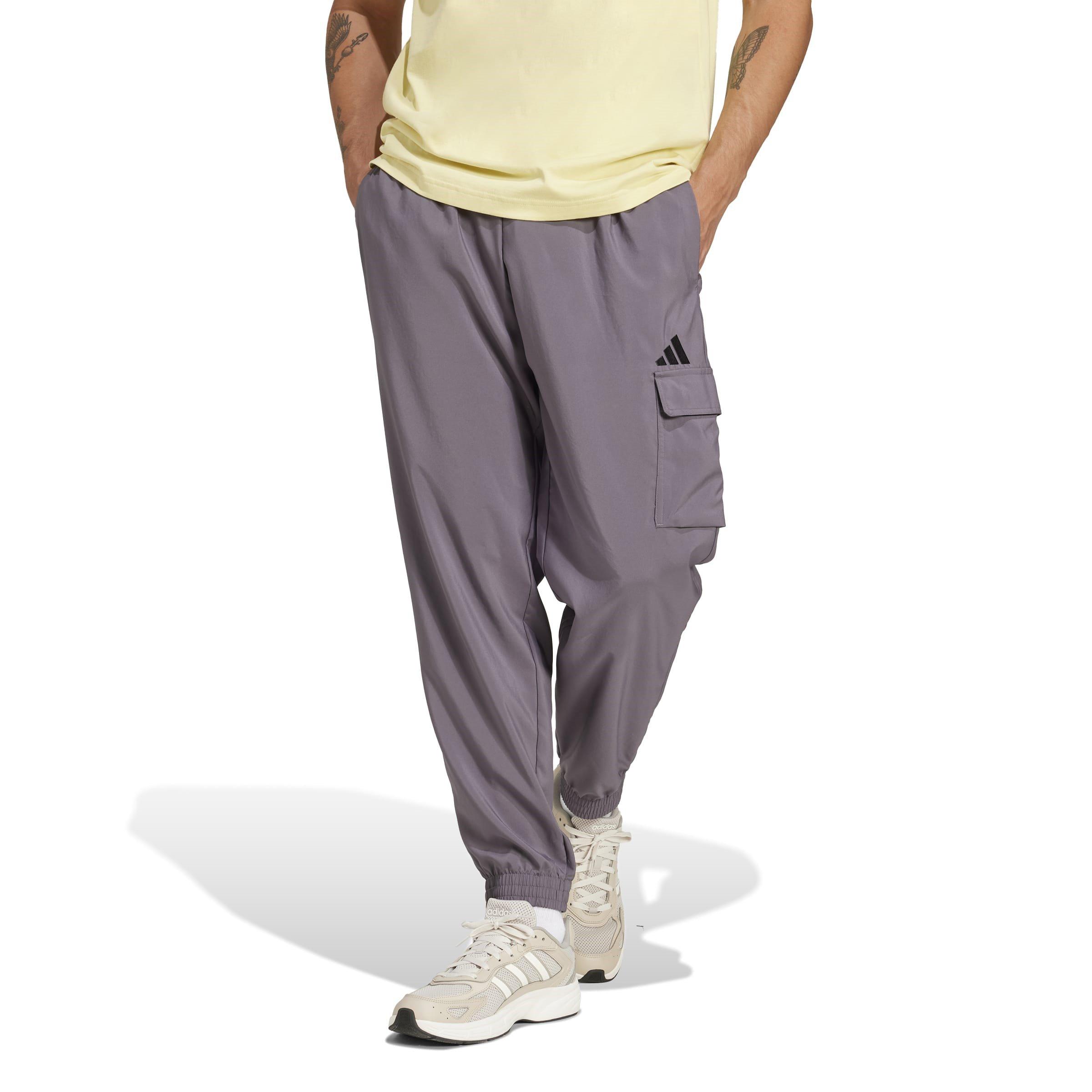 Grey/Black - adidas - Men's Essentials Small Logo Closed Hem Jersey Jogger - 2