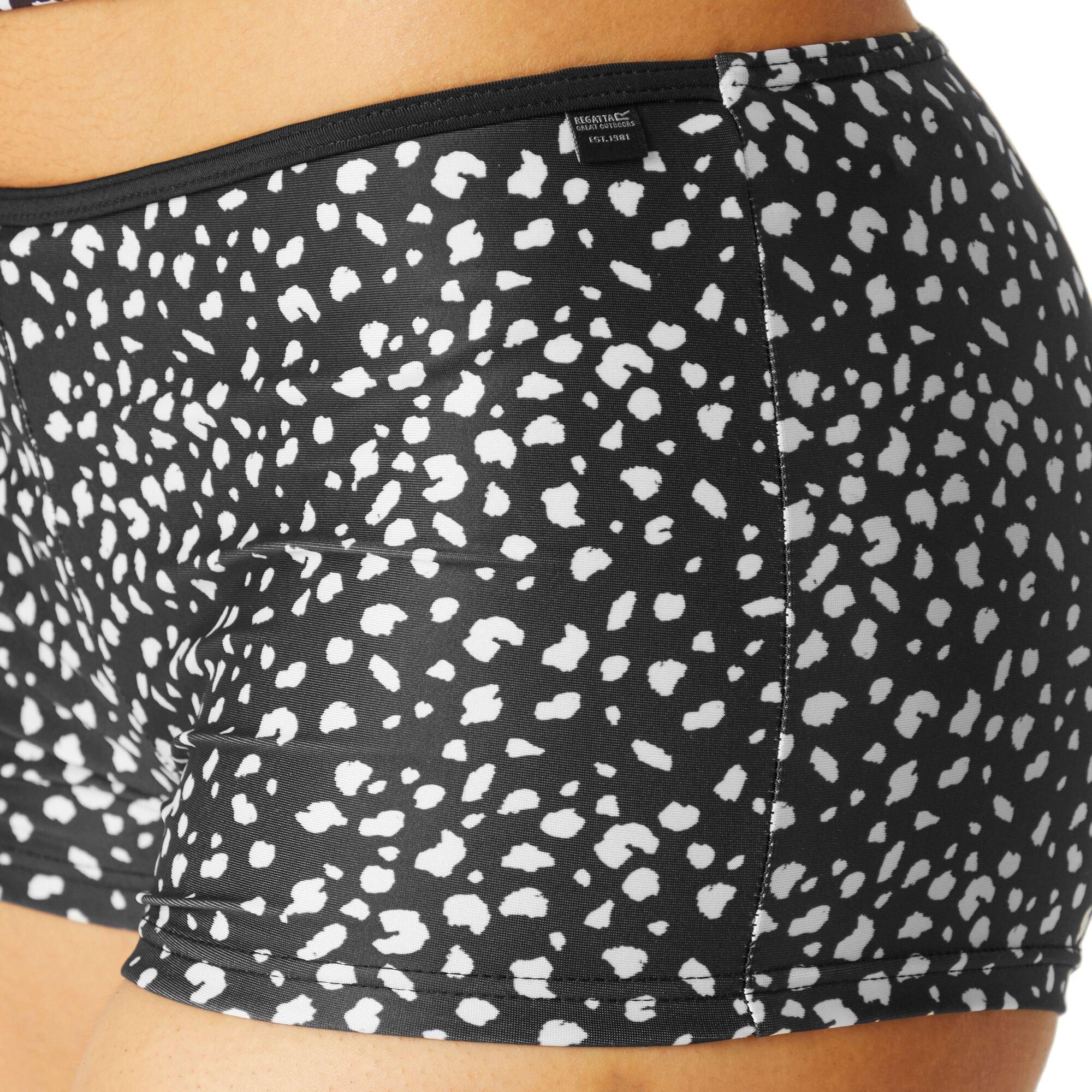 Blk/Whpoldtp - Regatta - Women's Aceana Bikini Shorts - 4