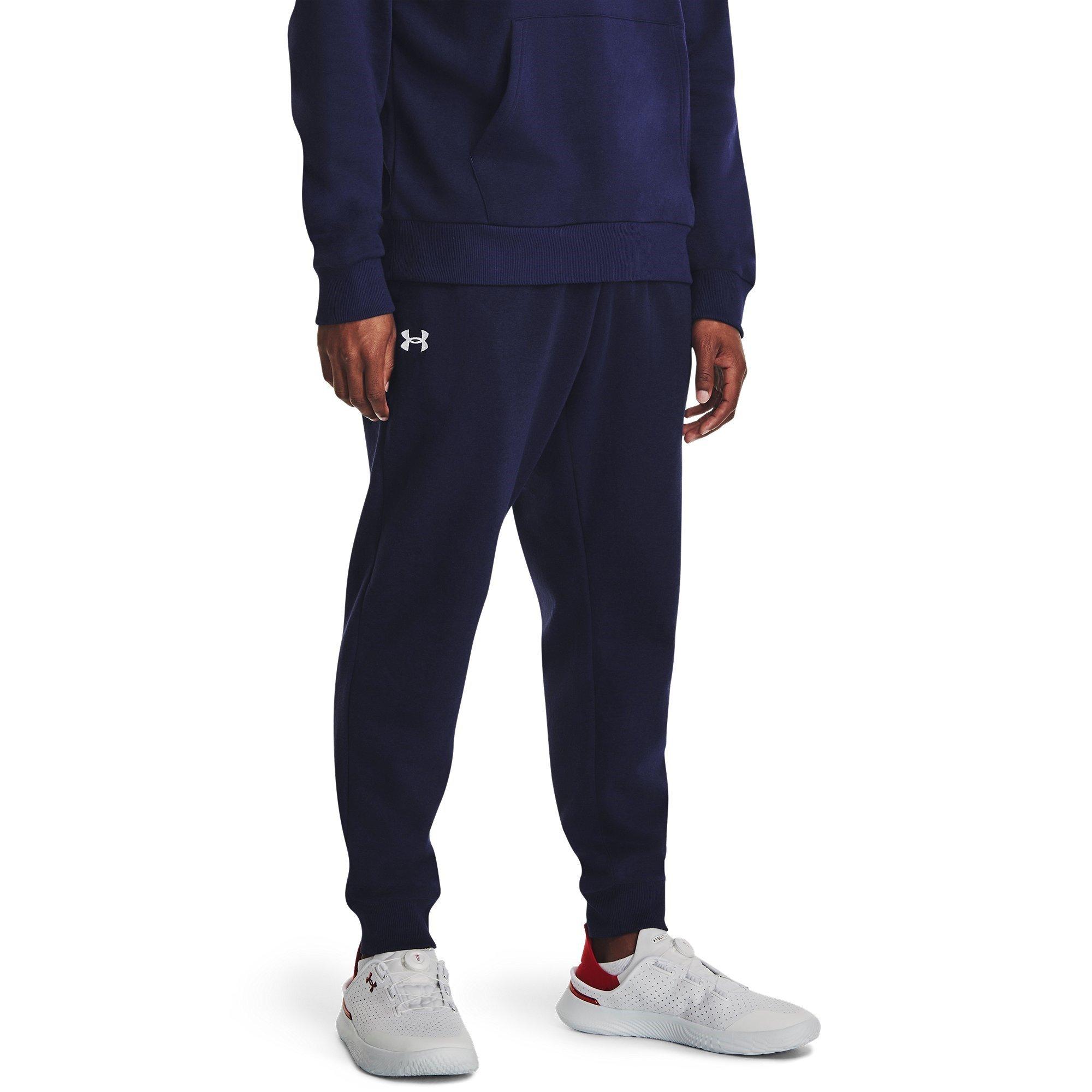 M.Navy/White - Under Armour - Rival Fleece Jogging Bottoms Mens - 2