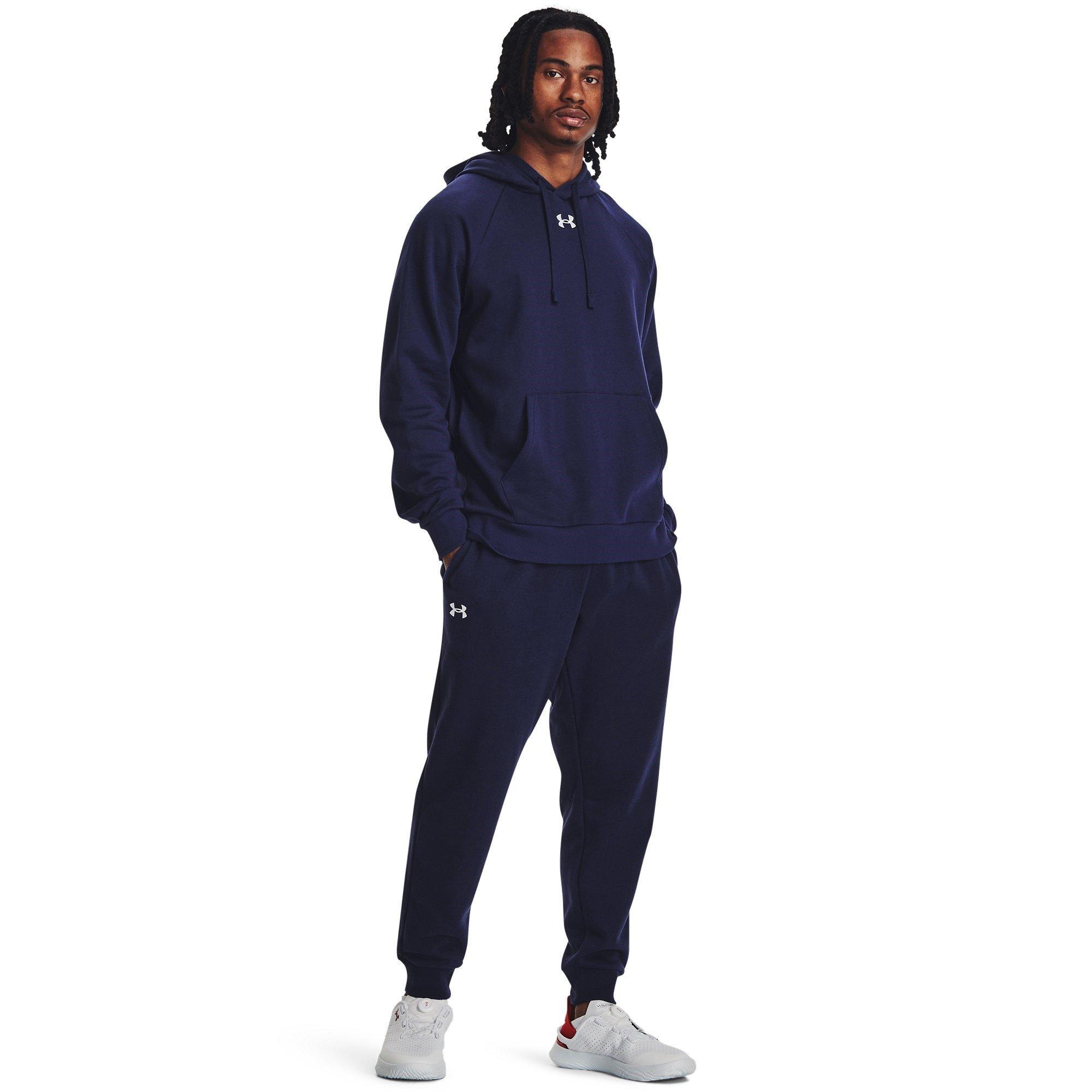 M.Navy/White - Under Armour - Rival Fleece Jogging Bottoms Mens - 4