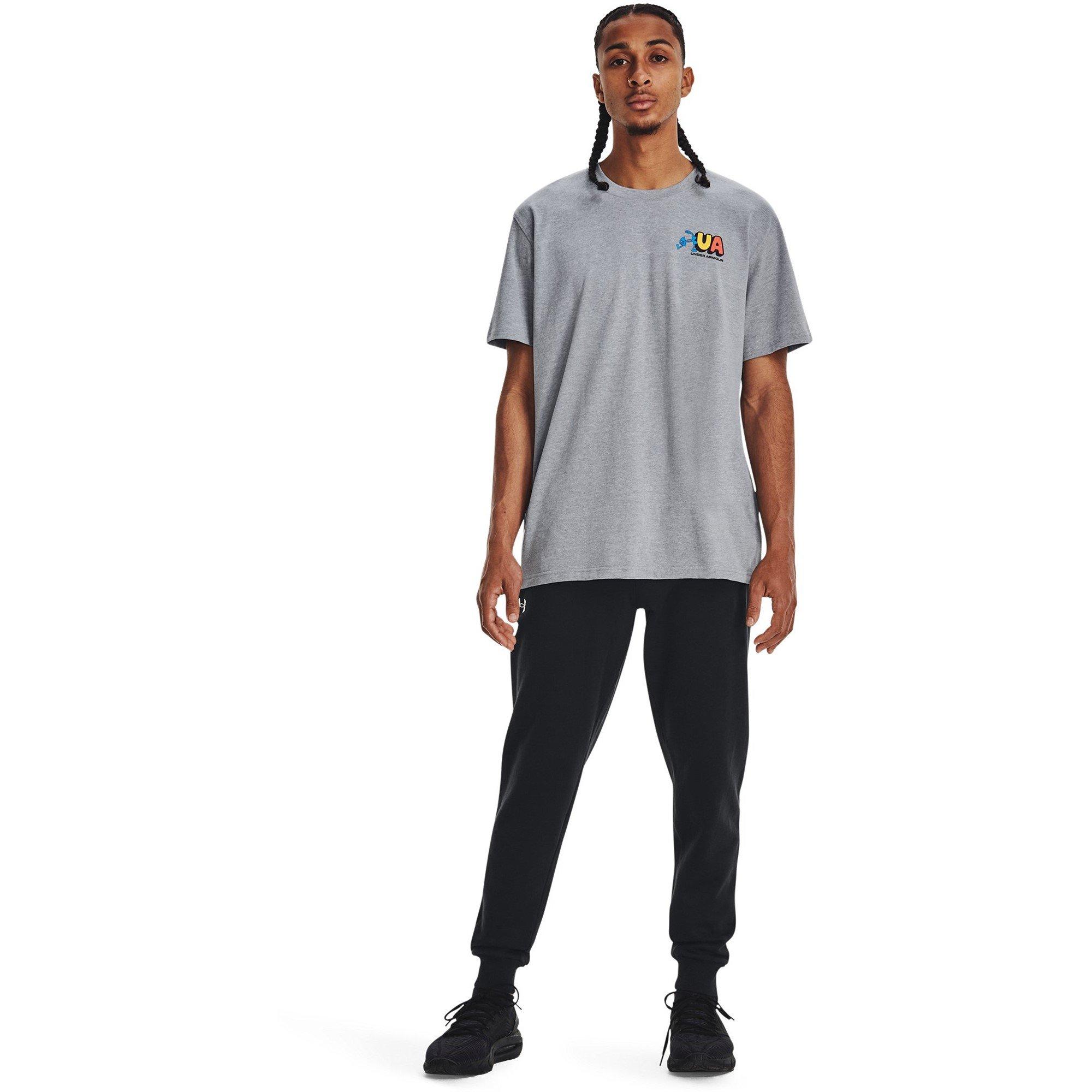 Black/White - Under Armour - UA Rival Fleece Jogging Bottoms Mens - 7