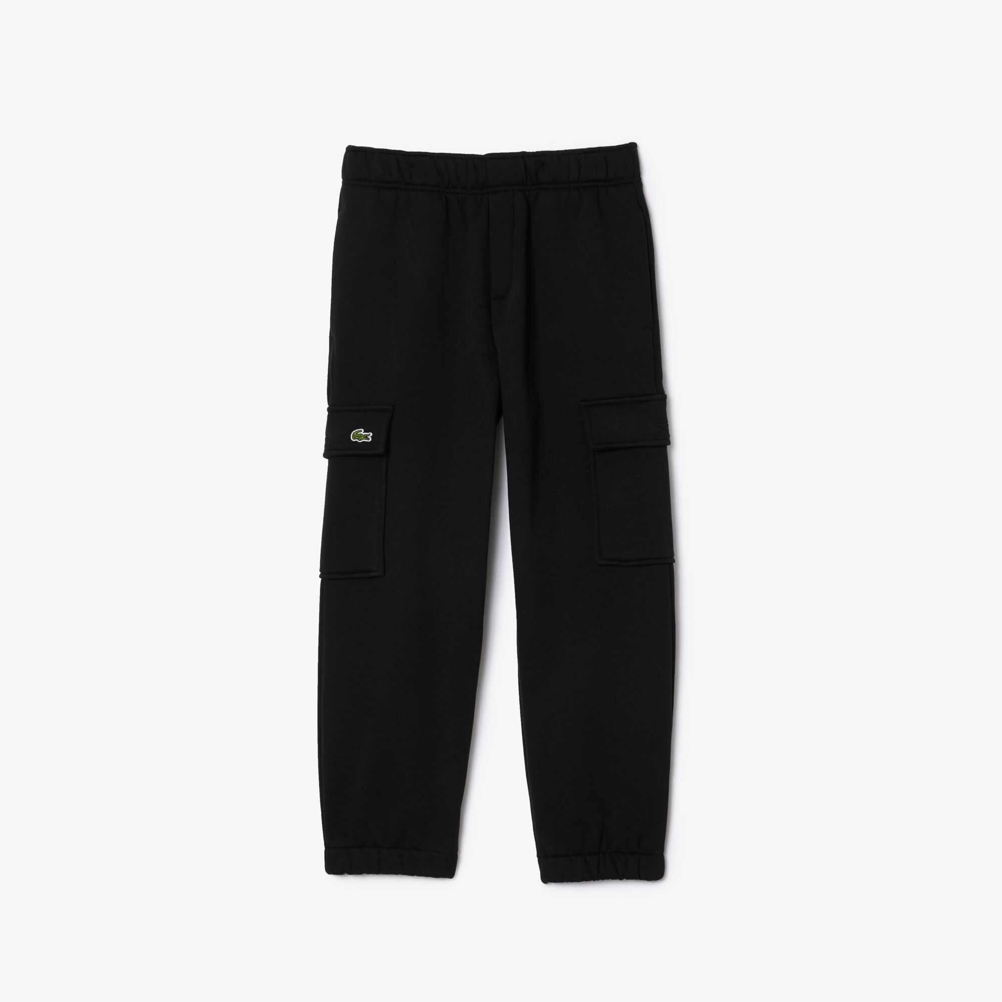 Black 031 - Lacoste - Kids' Closed Hem Jersey Joggers - 1