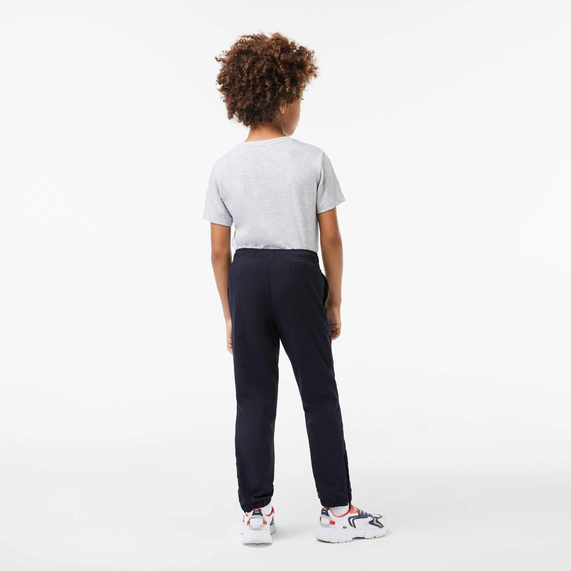 Navy HDE - Lacoste - Kids' Logo Closed Hem Jersey Joggers - 3