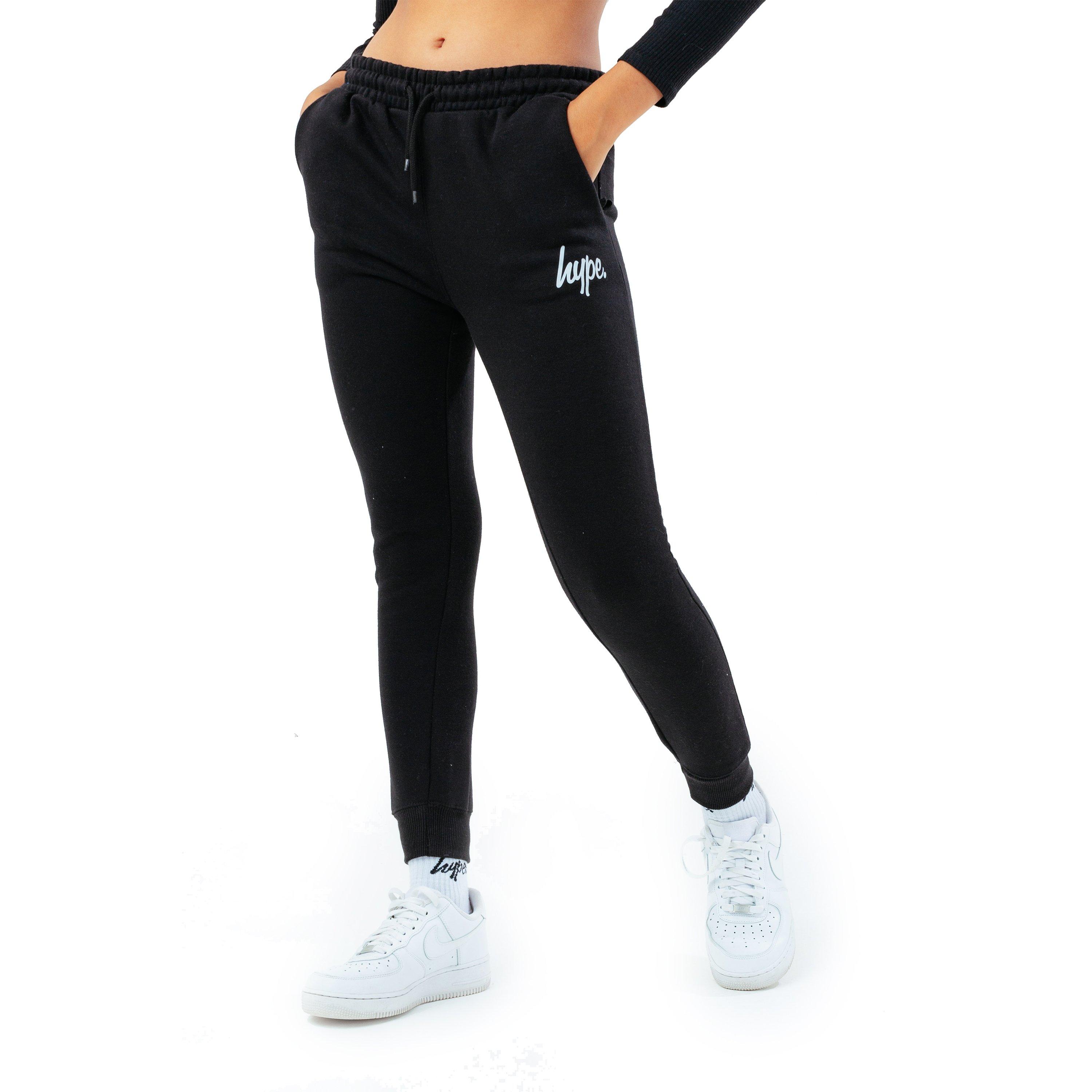Hype Boys Script Kids Joggers - Black - 13 (XL)