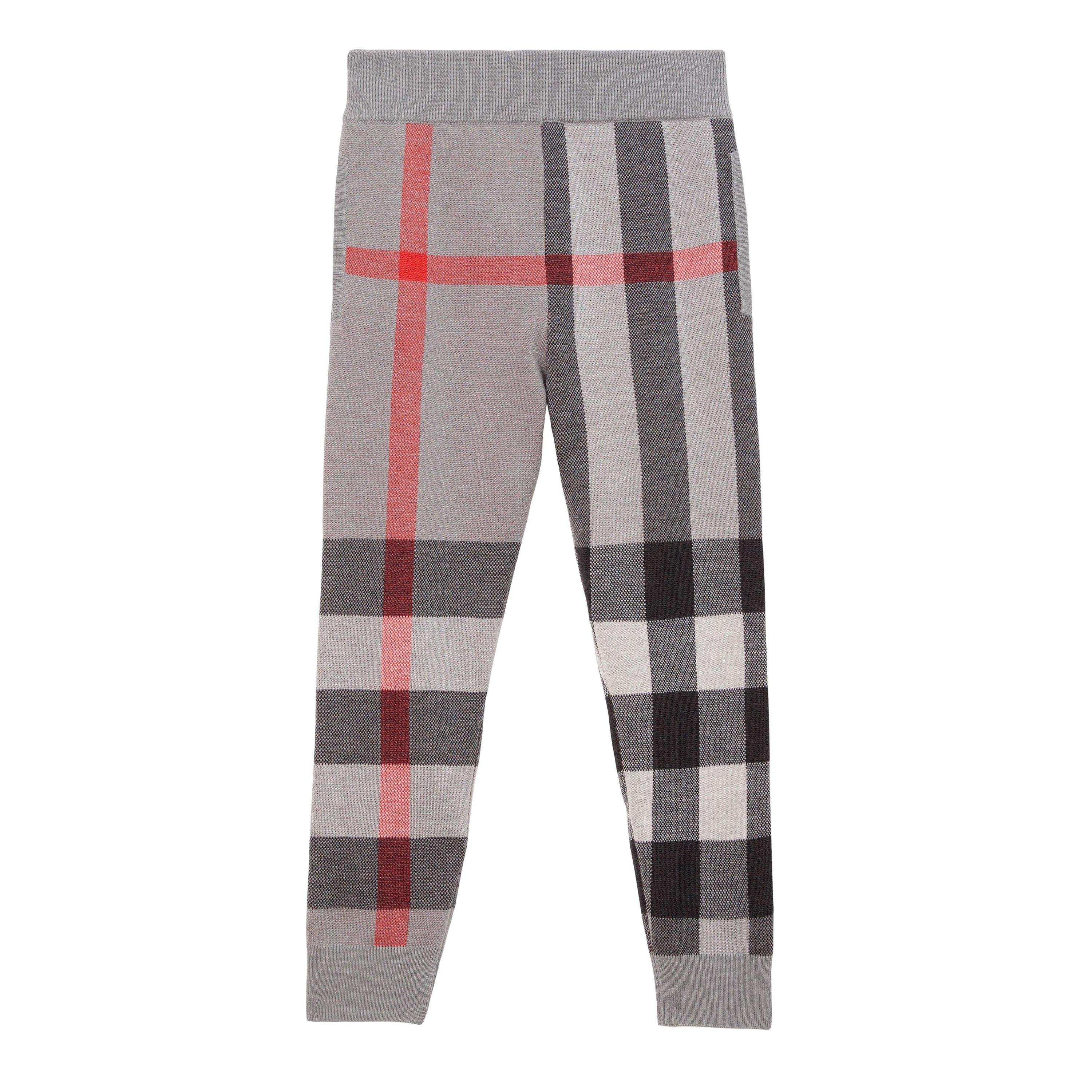 Gry Chck B6161 - Burberry - Gerard Check Jogging Bottoms Juniors - 1