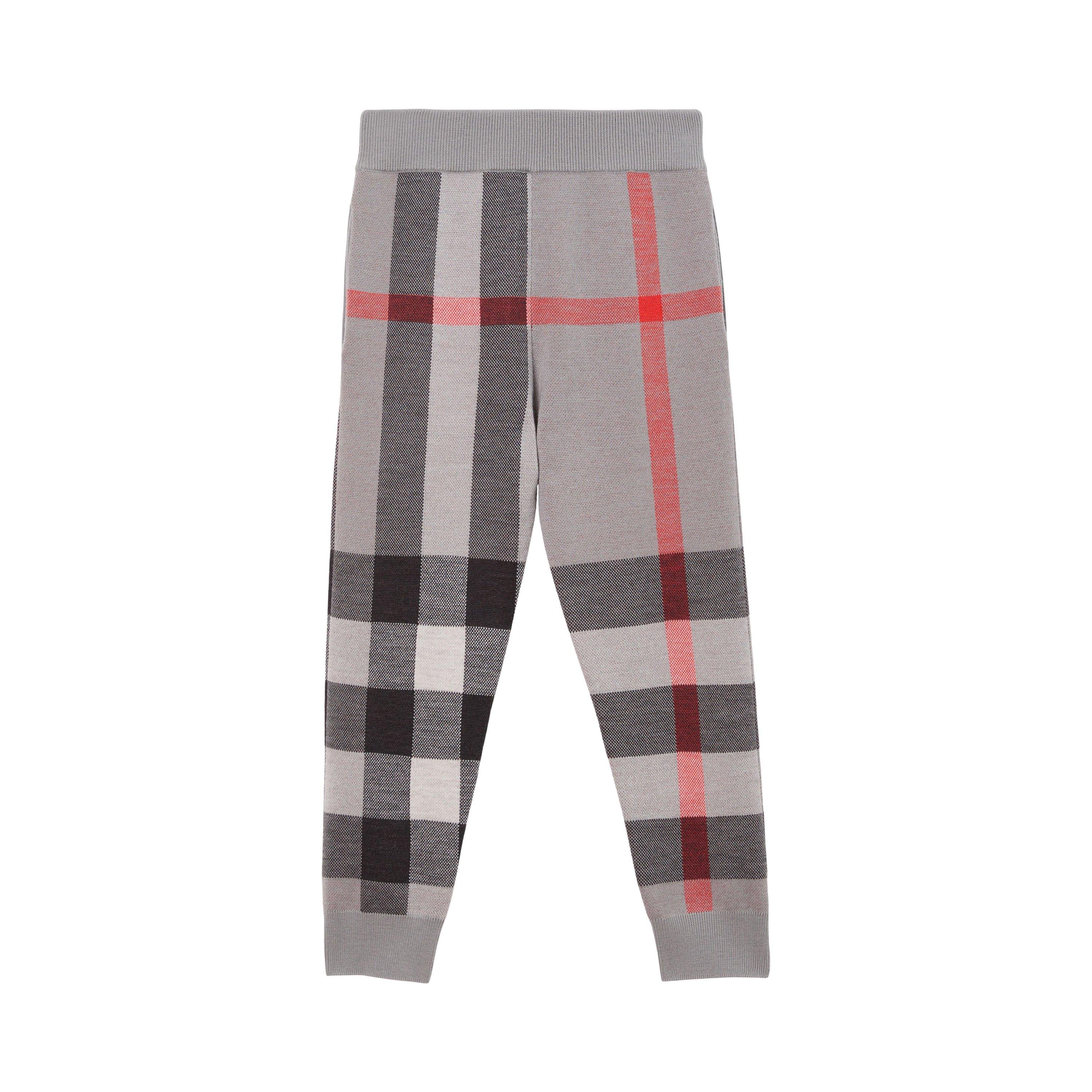 Gry Chck B6161 - Burberry - Gerard Check Jogging Bottoms Juniors - 2