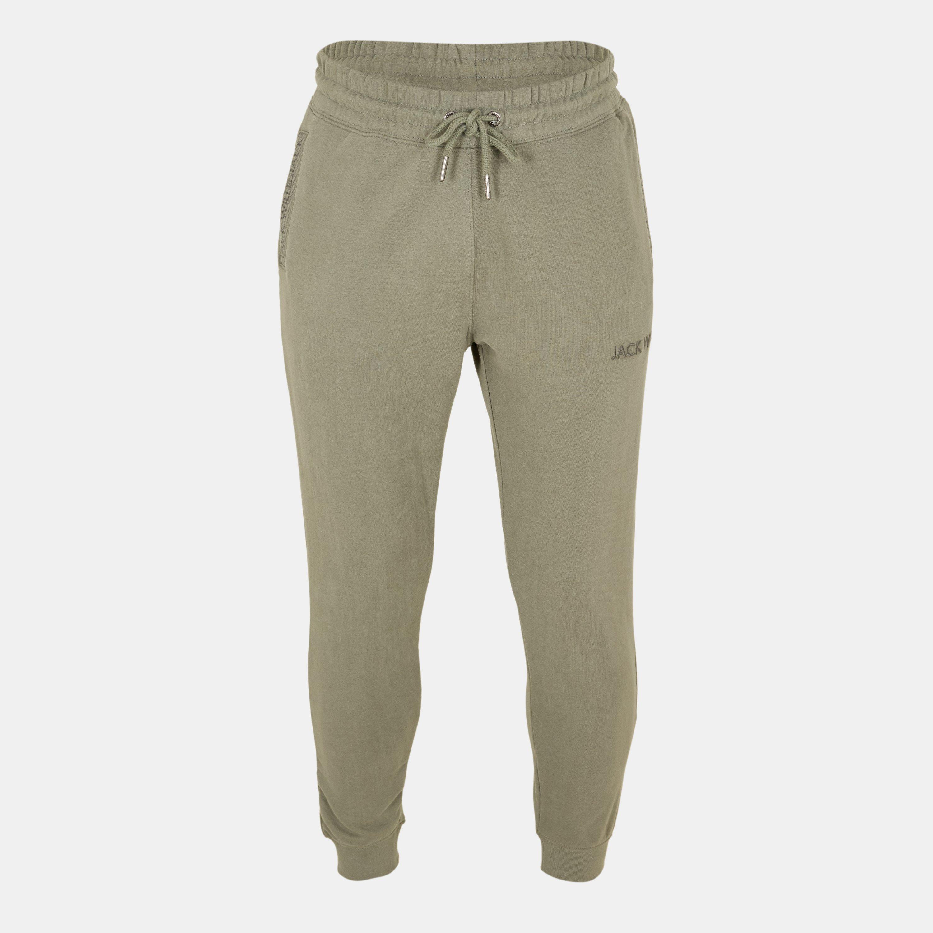 Jack Wills Men's Jacquard Logo Joggers - Washed Khaki - 2XL