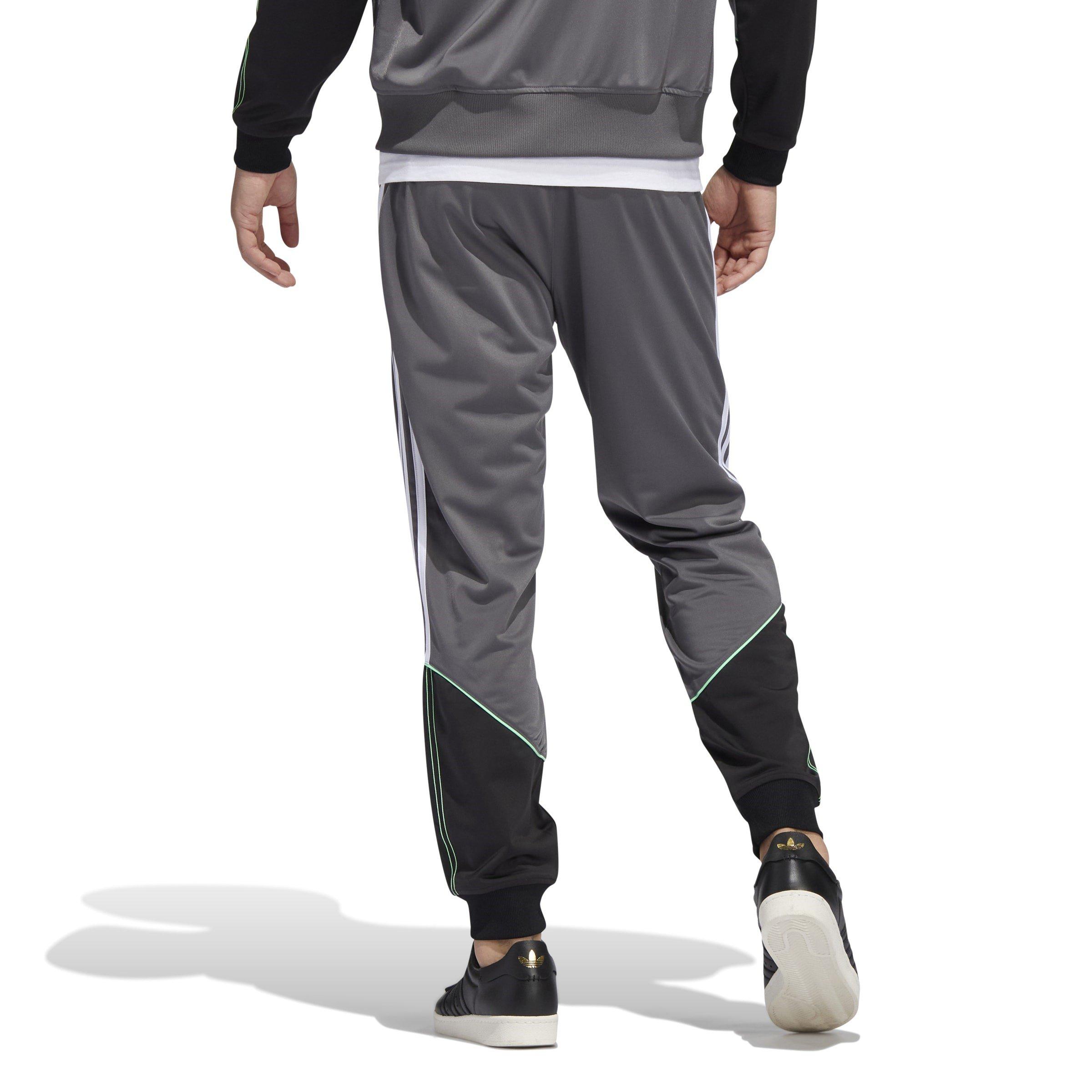 Grey - adidas Originals - Men's Closed Hem Jersey Jogging Bottoms, Closed Hem Design - 3