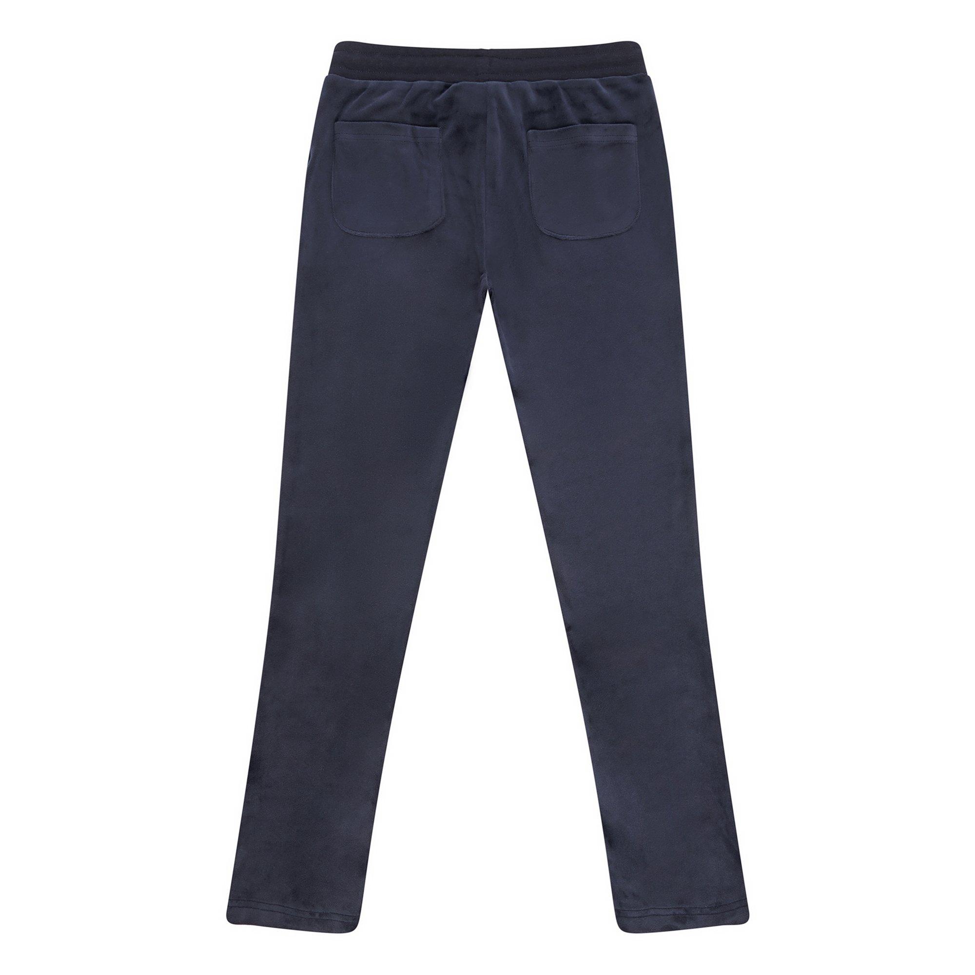 Night Sky 883 - Juicy Couture - Girls Diamante Velour Bootcut Joggers - 2