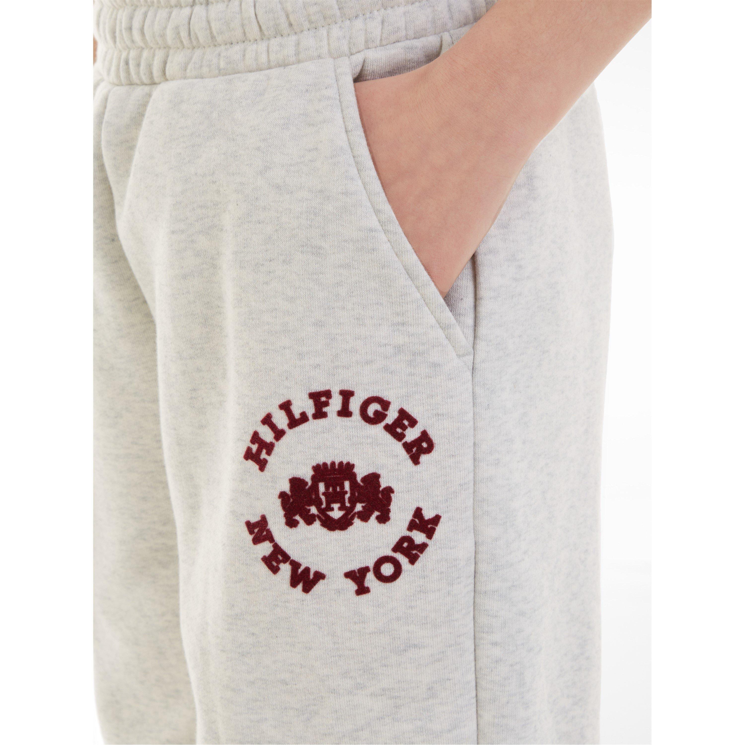 Lgt Grey P1N - Tommy Hilfiger - Crest Varsity Sweatpants Juniors - 3